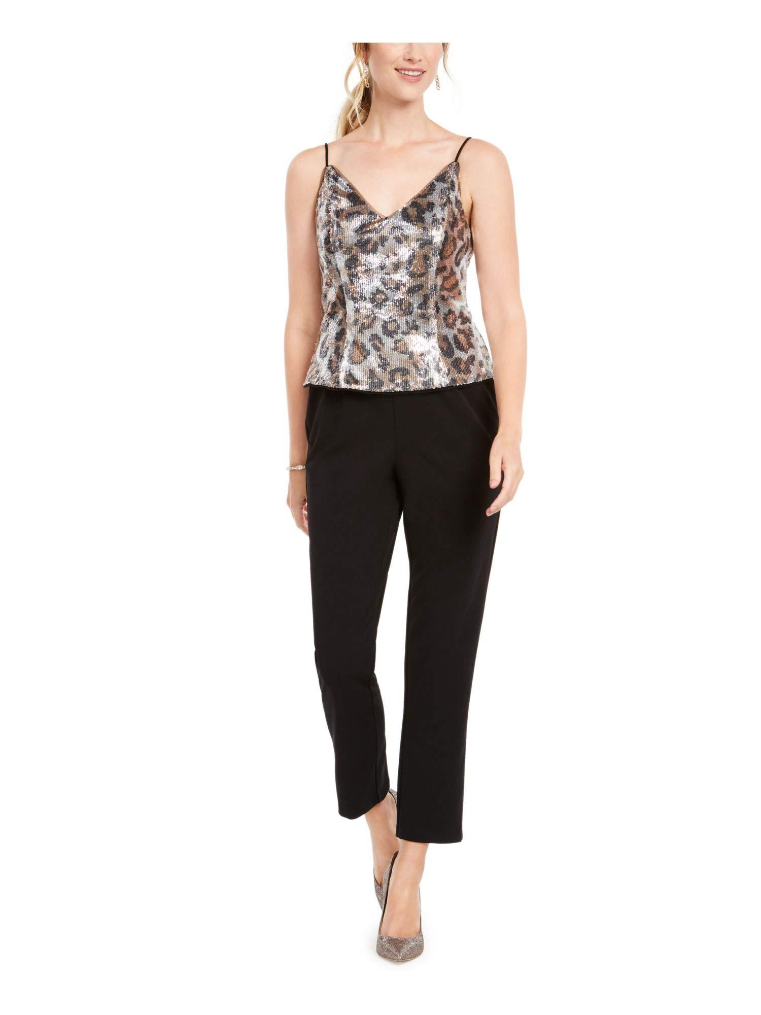 Adrianna Papell womens Sequin JumpsuitJumpsuit