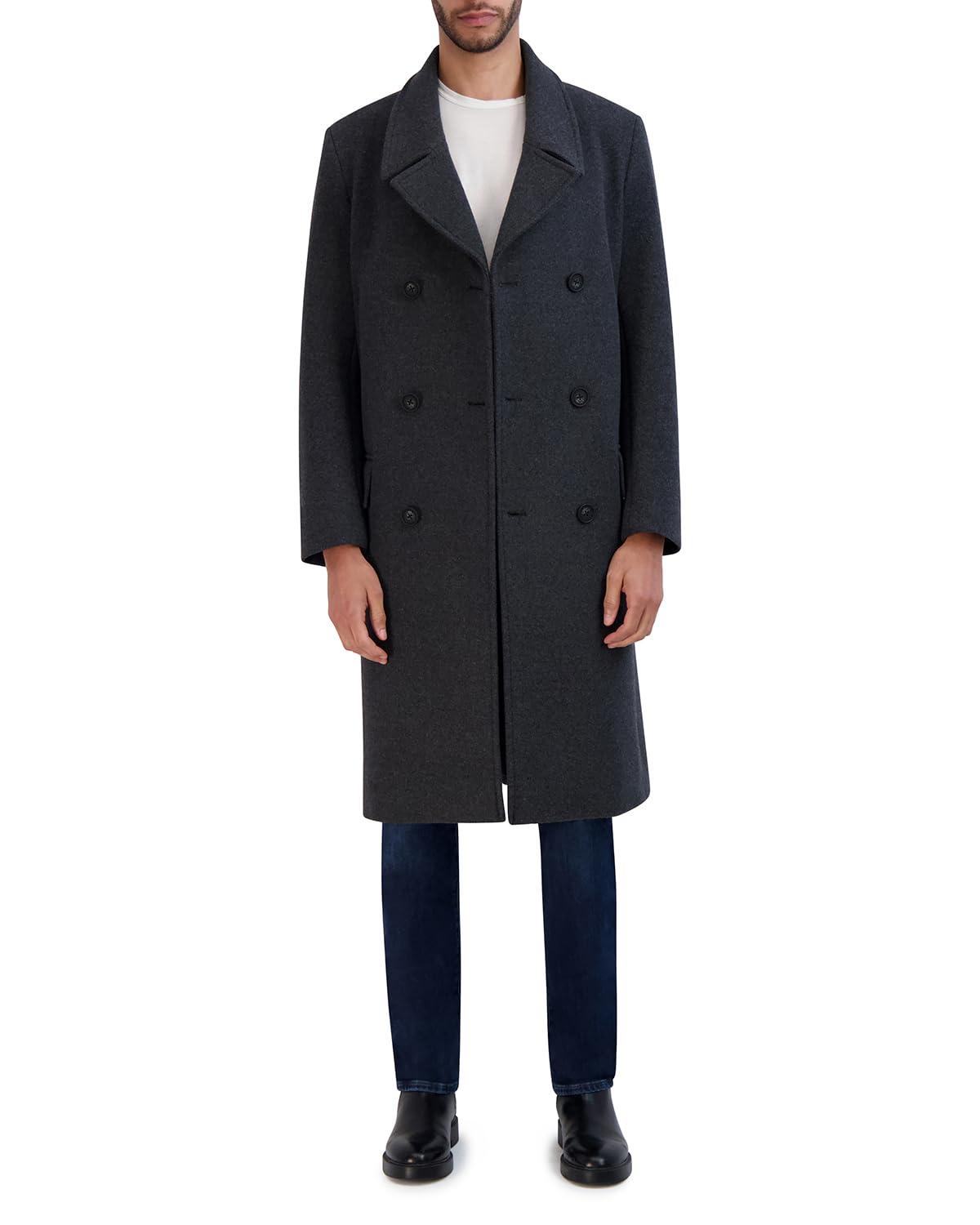 Cole Haan Men's Wool Double Breasted Coat