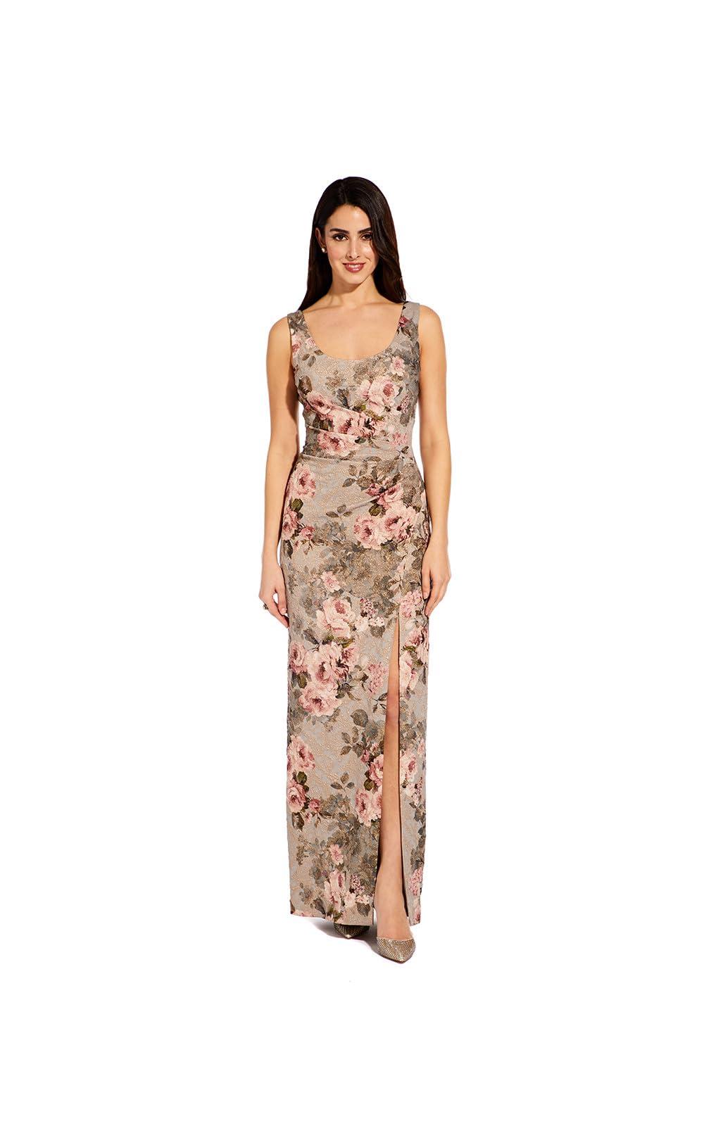 Adrianna Papell Women's Matelasse Long Dress