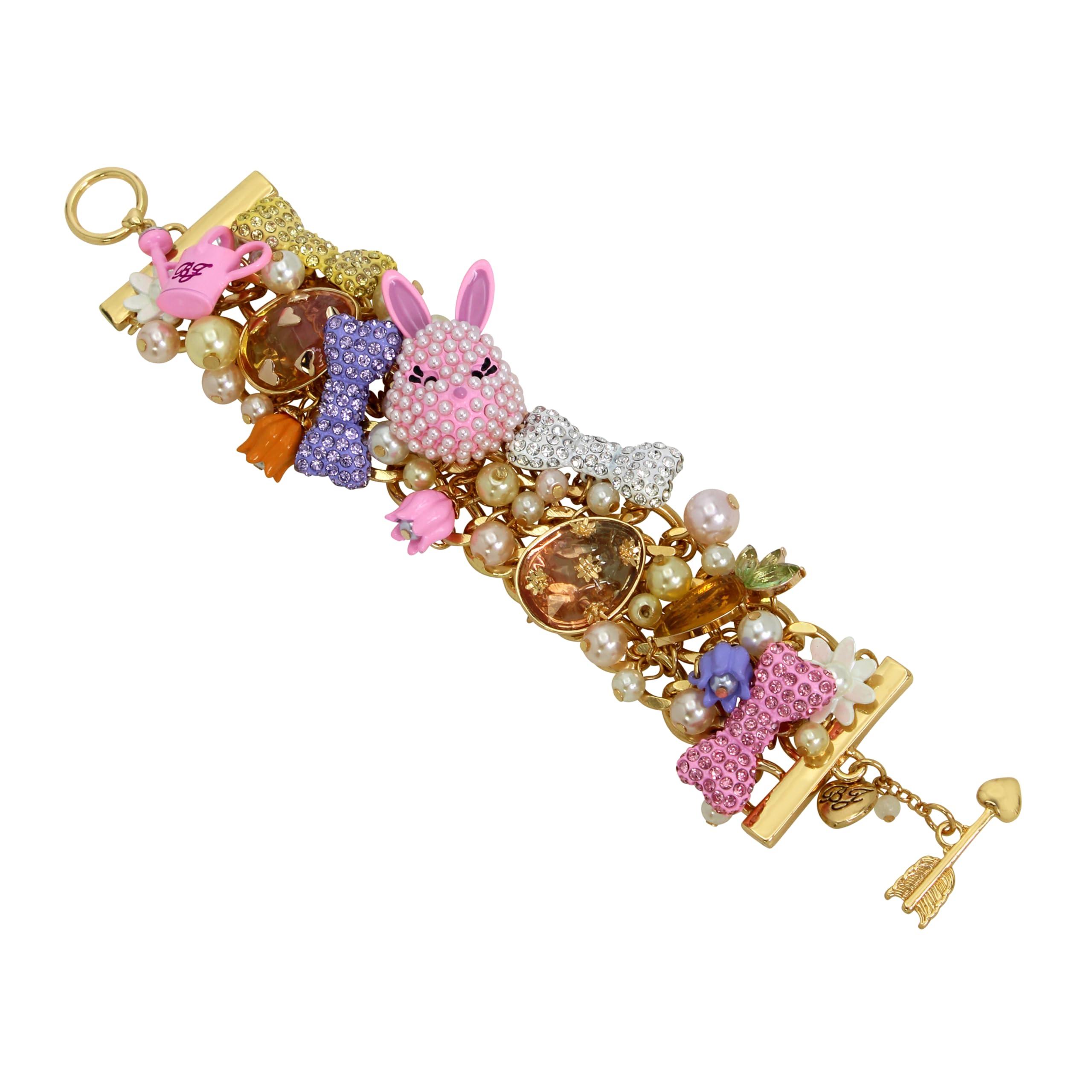 Betsey Johnson Womens Bunny Statement Bracelet