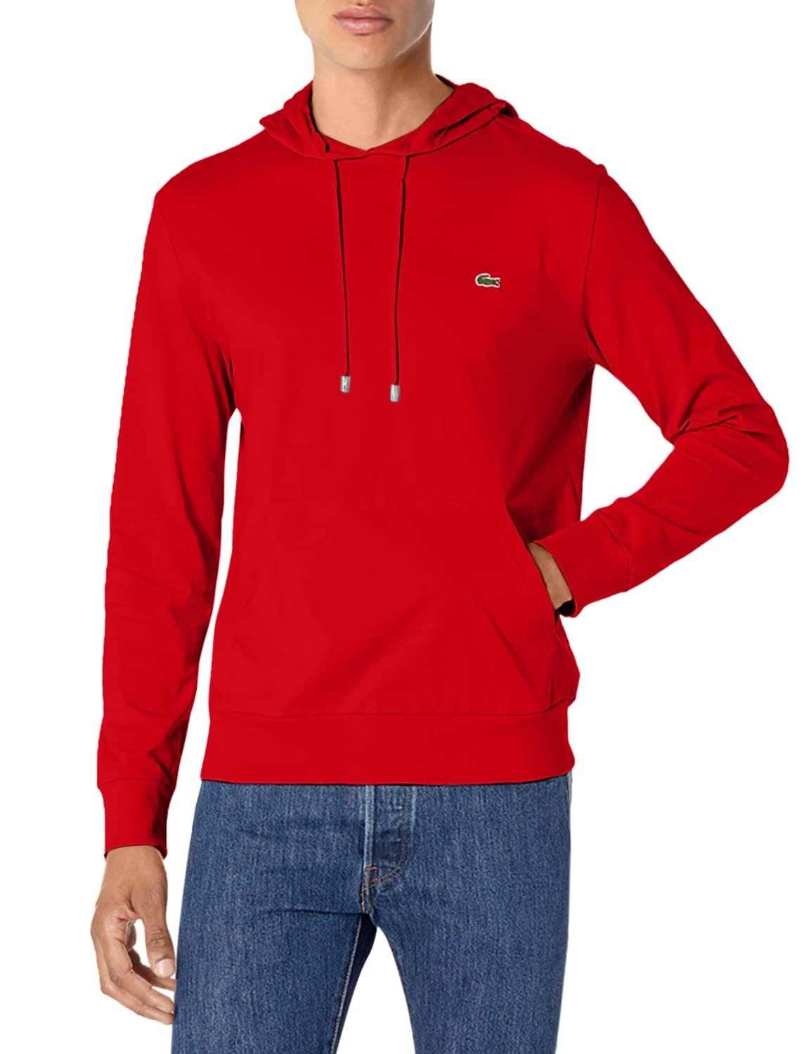 Lacoste Men's Long Sleeve Cotton Jersey Hooded T-Shirt