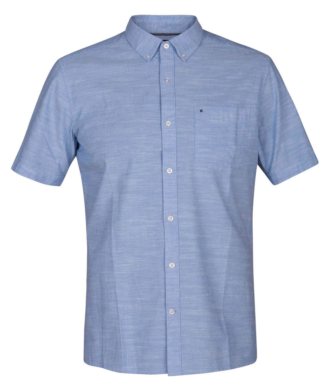 Hurley Men's One and Only Textured Short Sleeve Button Up