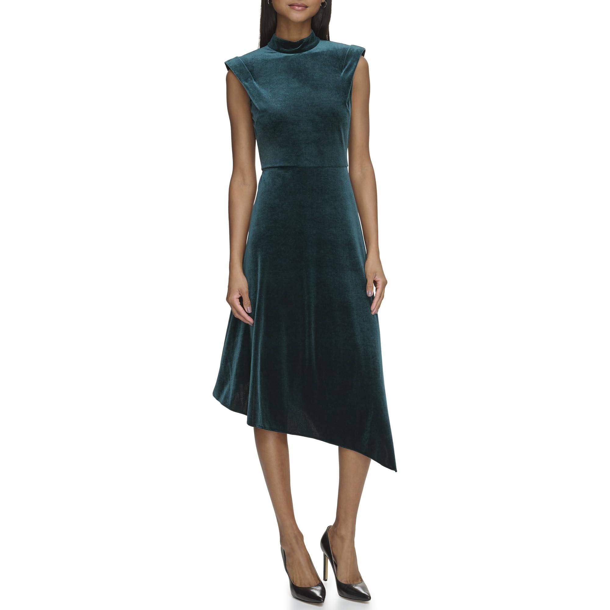 KARL LAGERFELD Women's Velvet Midi Dress