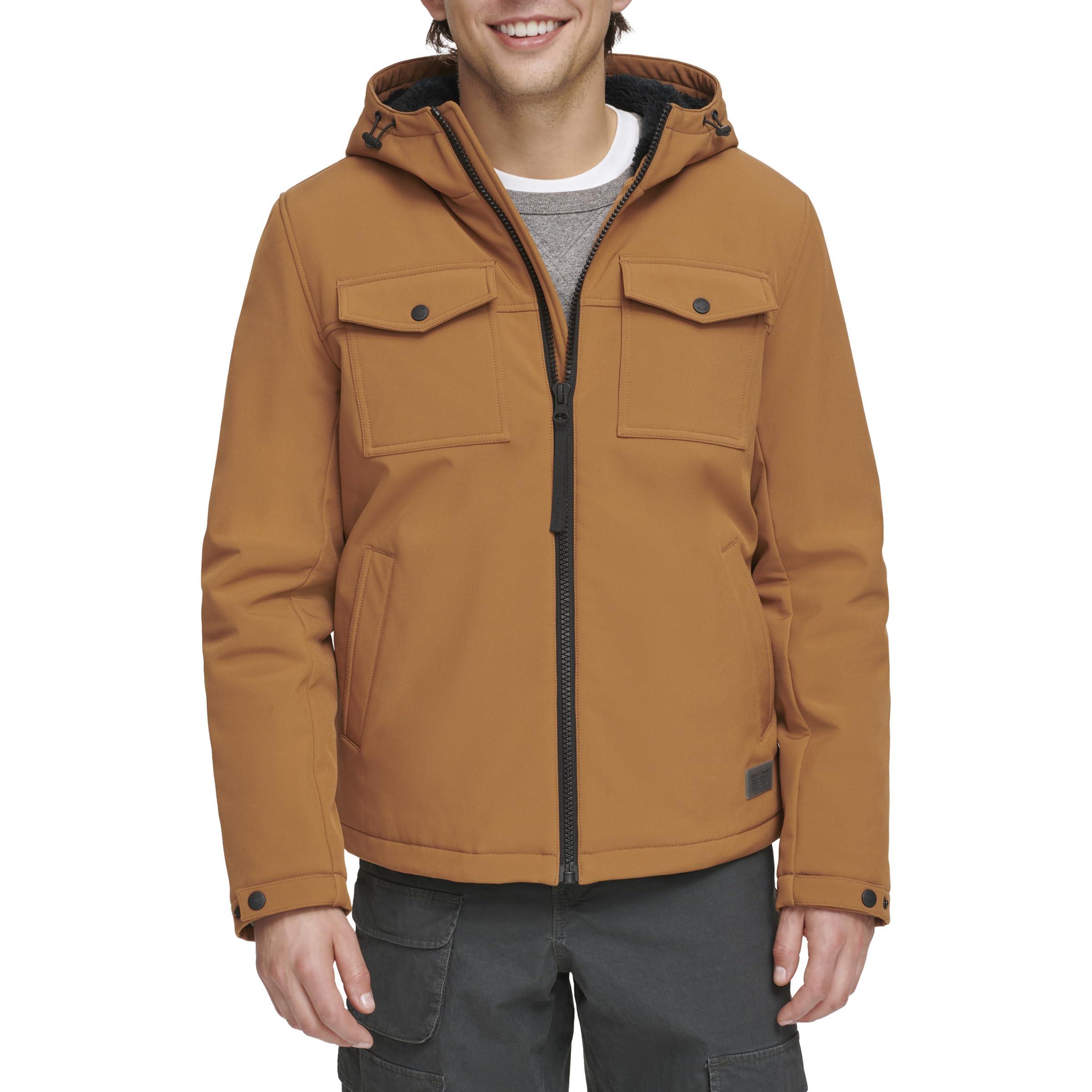 Levi's Men's Soft Shell Hooded Storm Coat (Regular & Big & Tall Sizes)