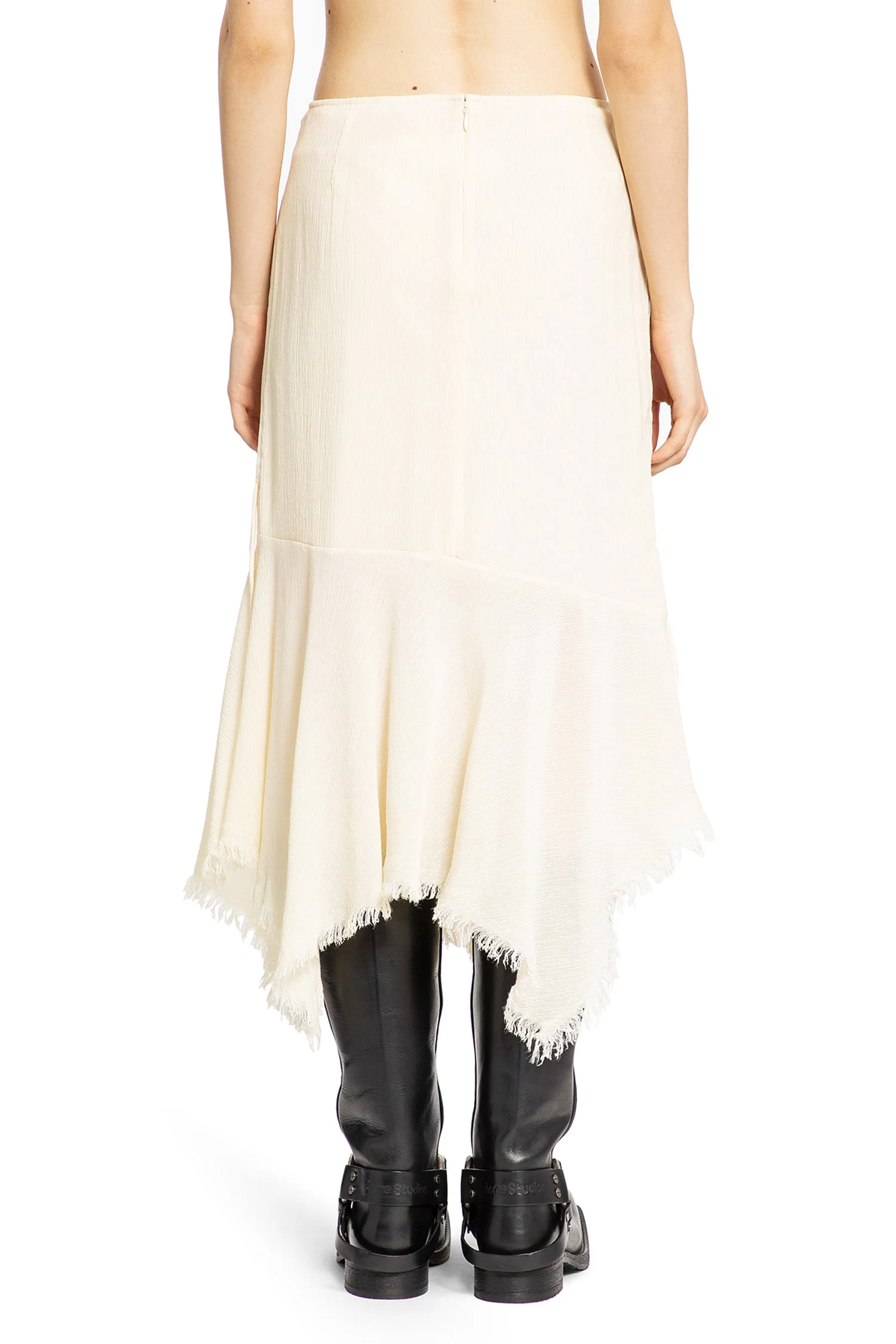 draped asymmetric skirt