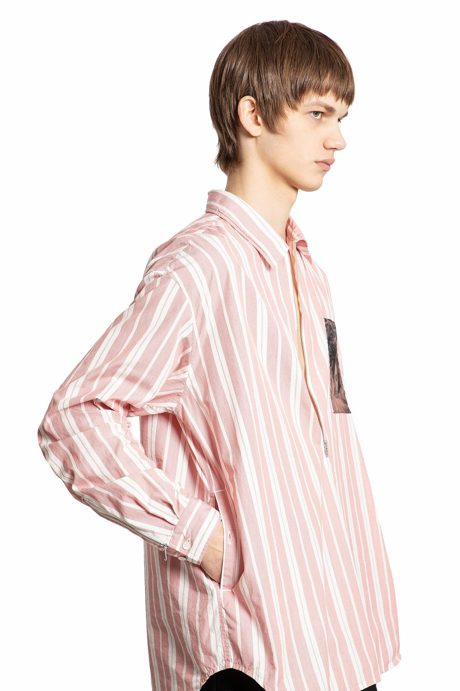 twin peaks printed striped shirt