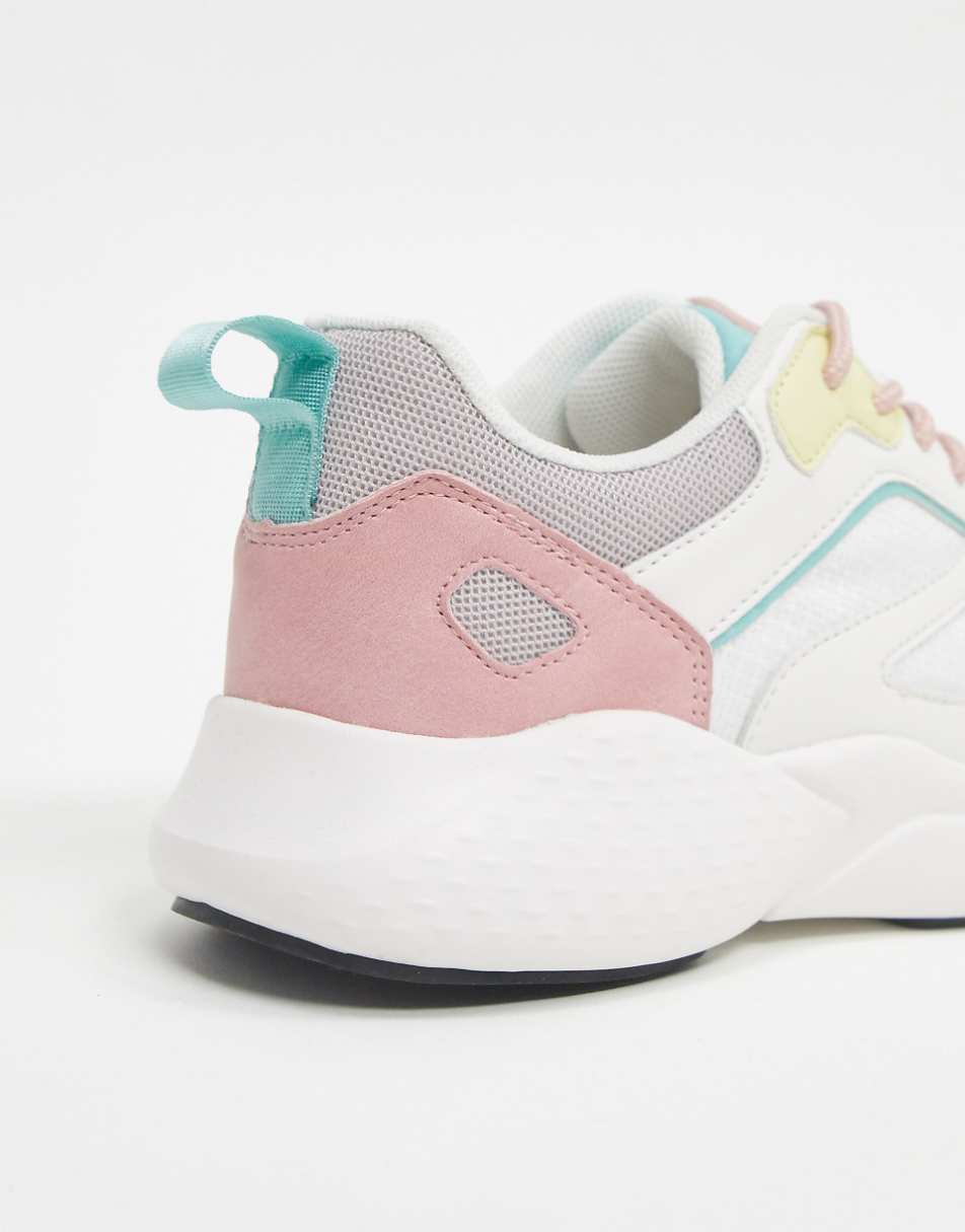 ASOS DESIGN Dominican chunky sneakers in pastel mix