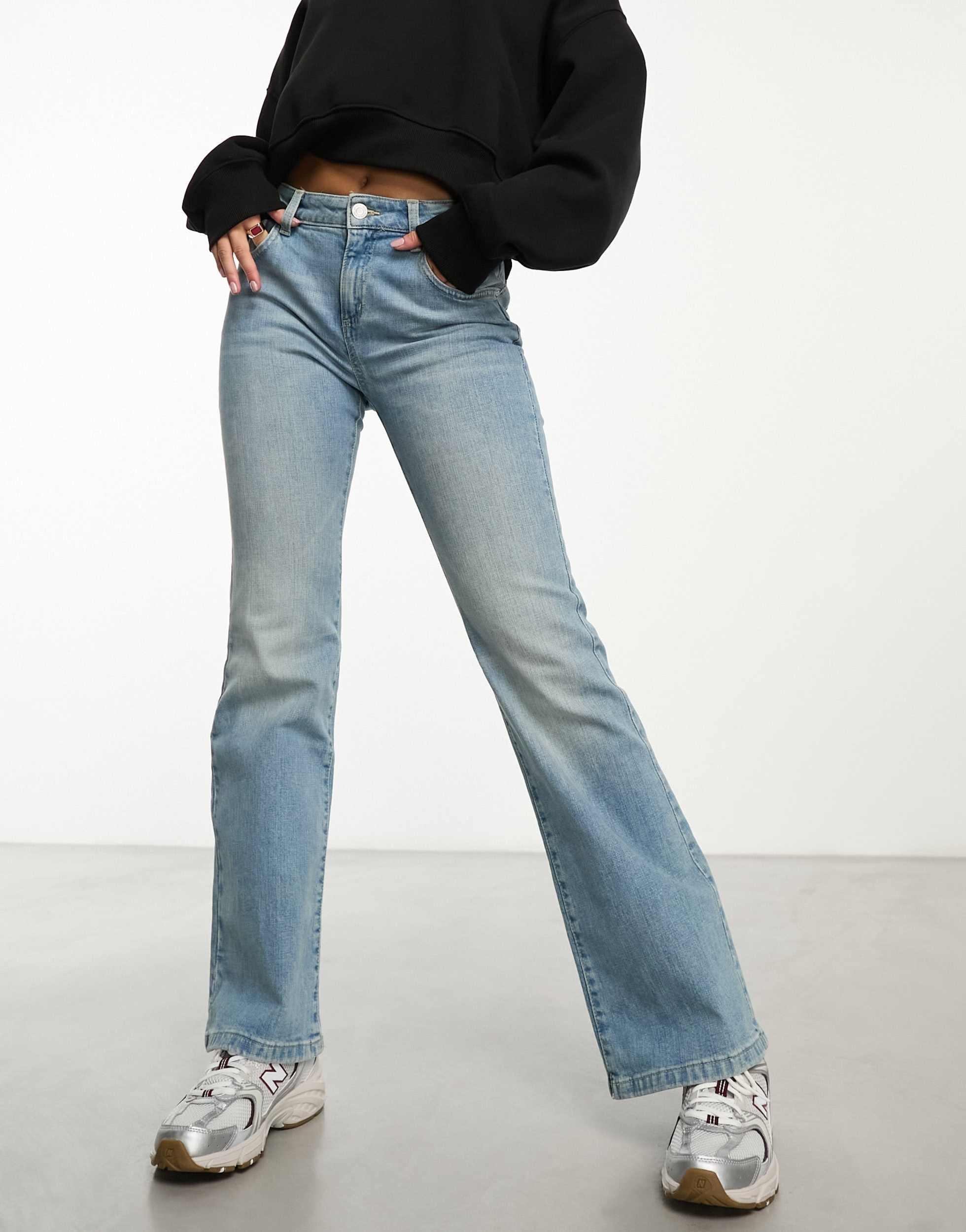 Cotton On flare jeans in retro indigo denim