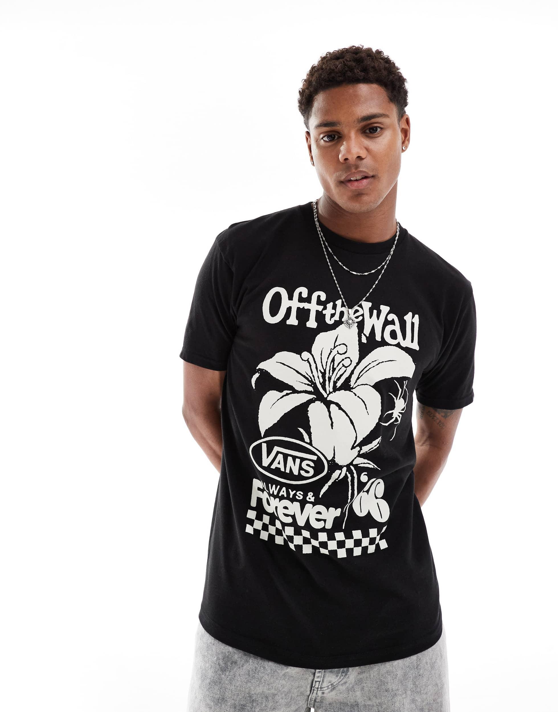 Vans t-shirt with large graphic in black