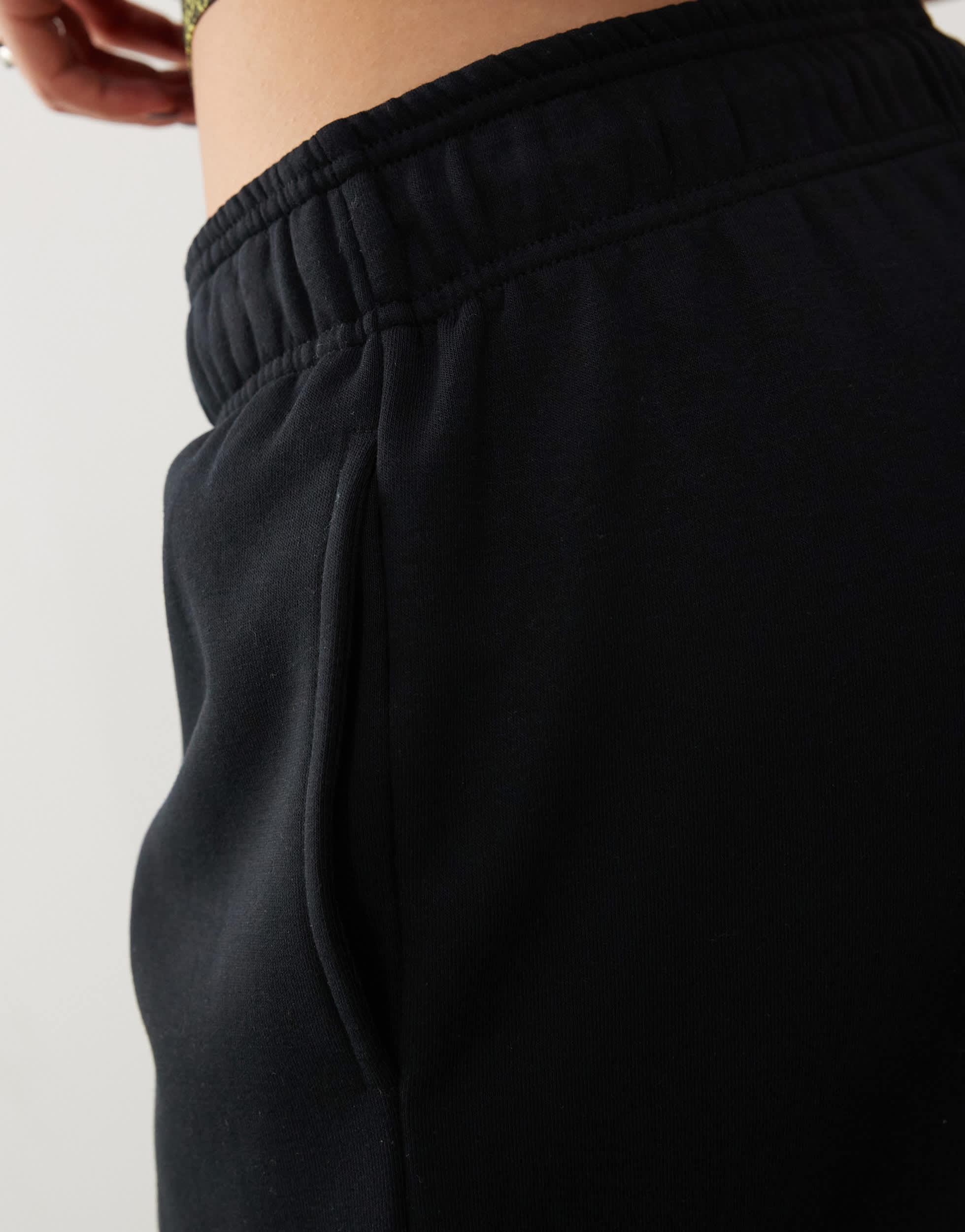 COLLUSION relaxed straight leg sweatpants in black