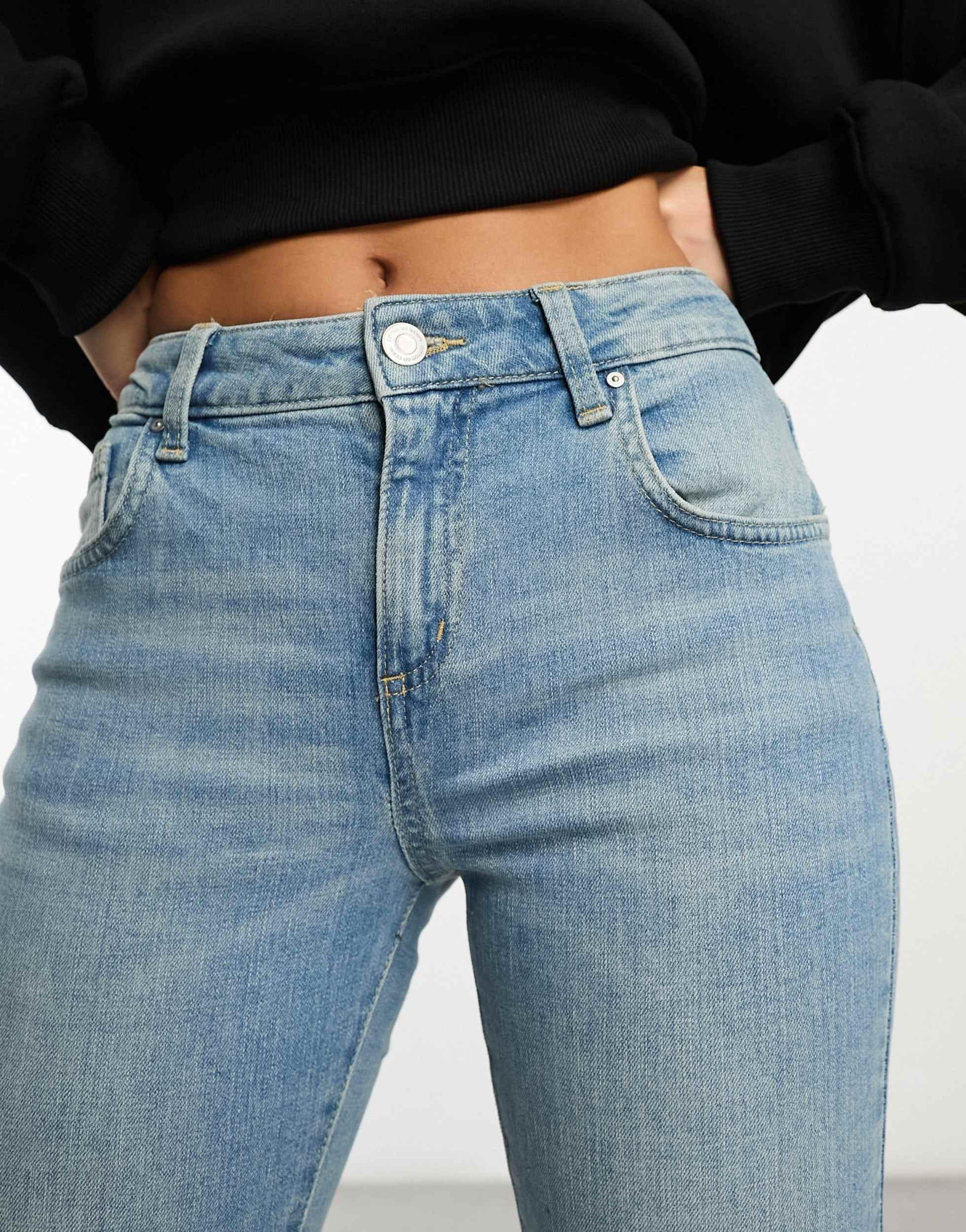 Cotton On flare jeans in retro indigo denim