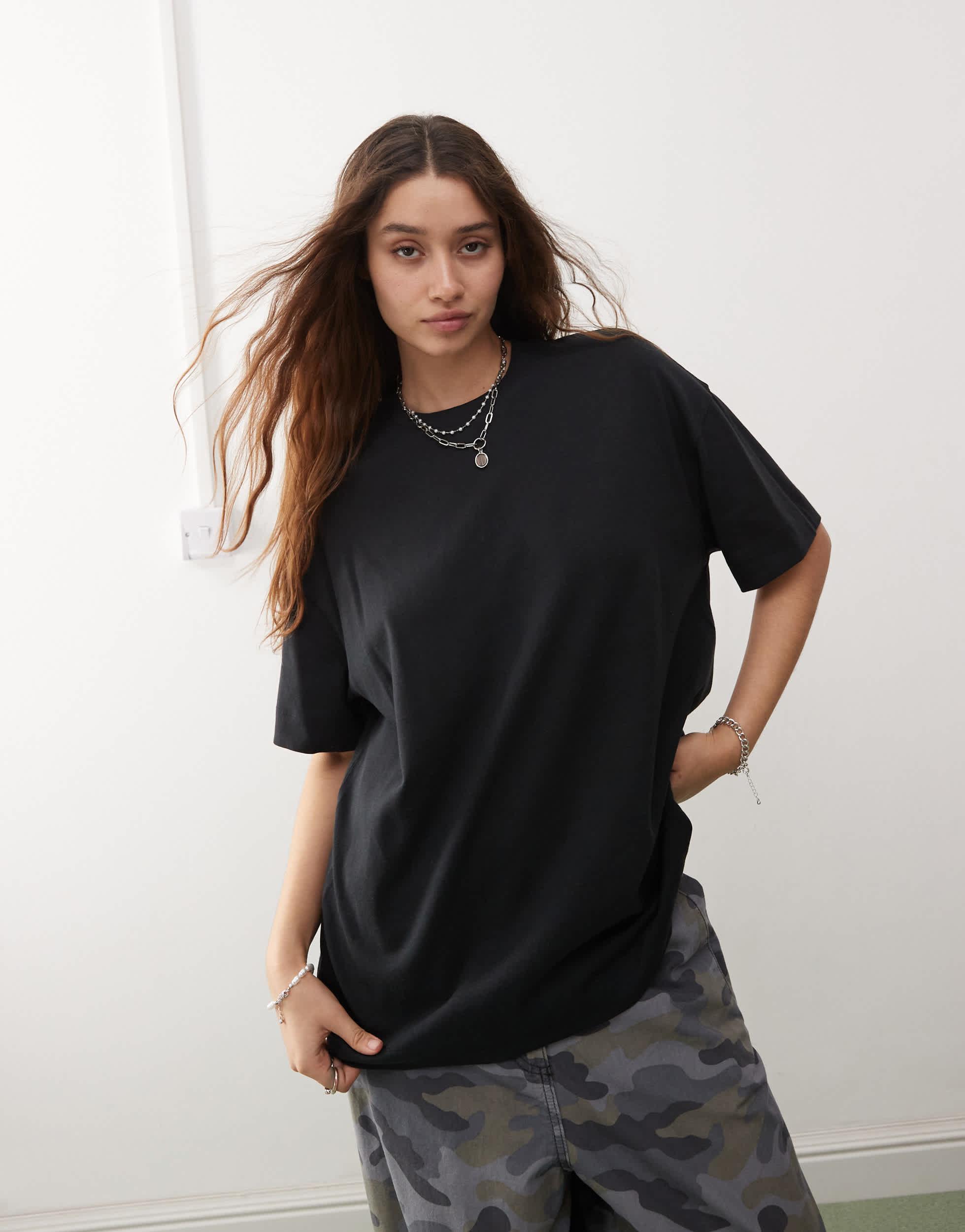 COLLUSION oversized t-shirt in black