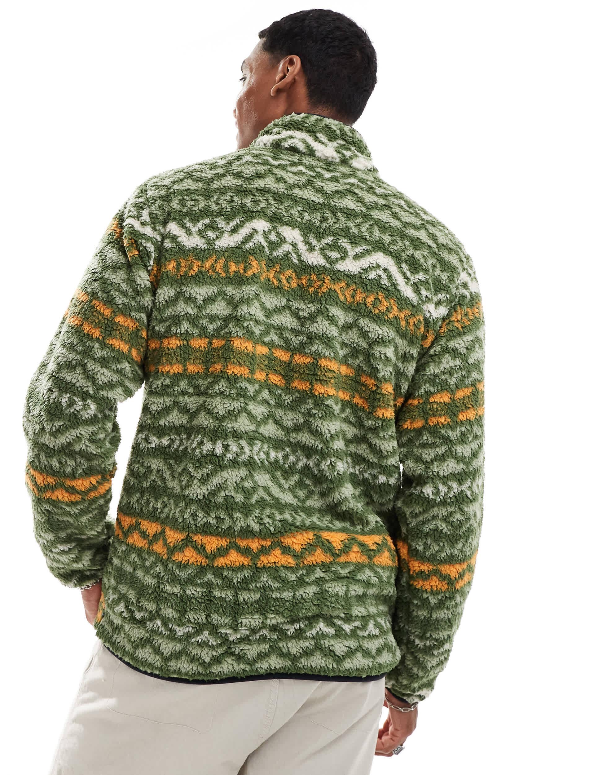 Columbia Rugged Ridge half snap fleece in green