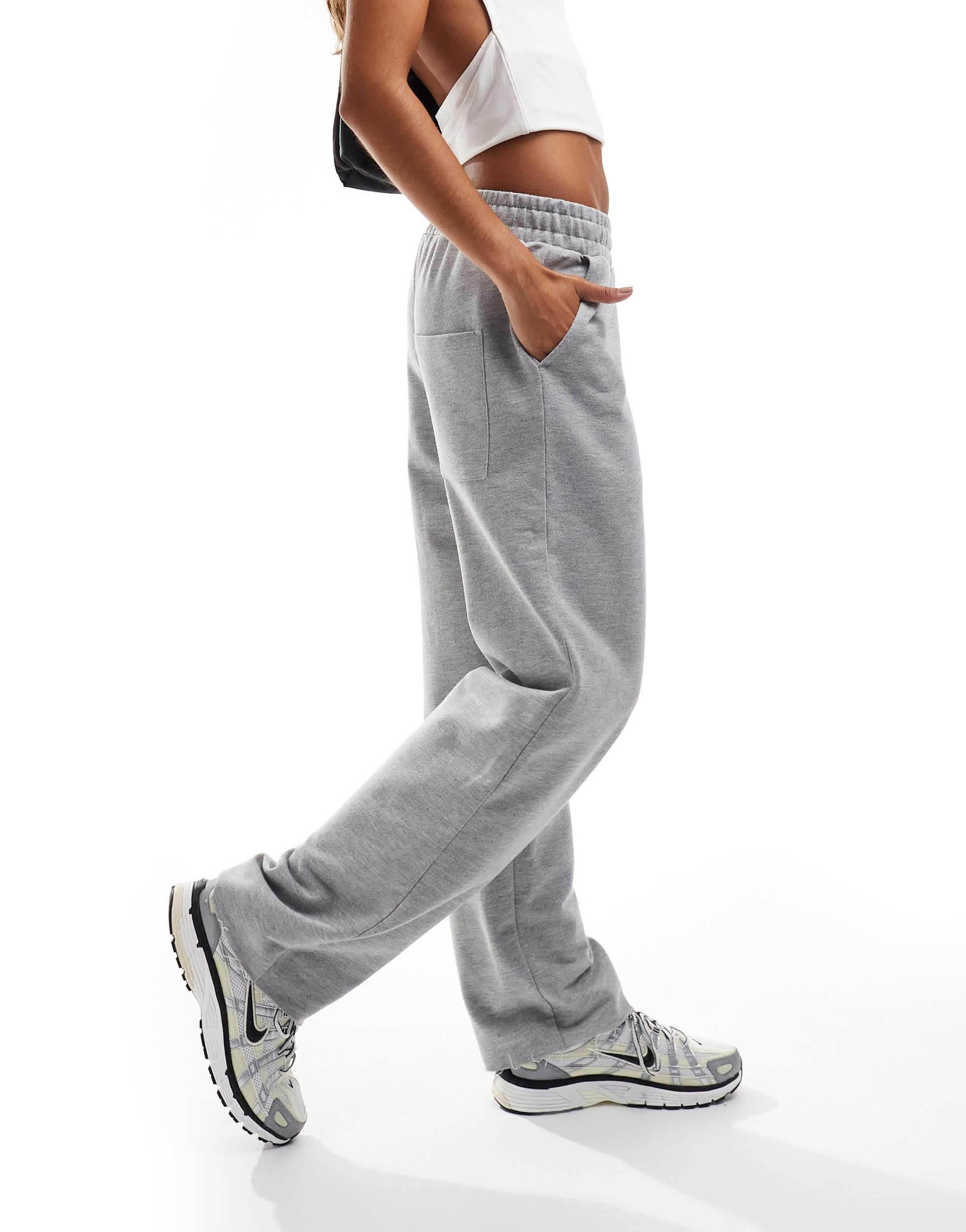 COLLUSION straight leg sweatpants in gray