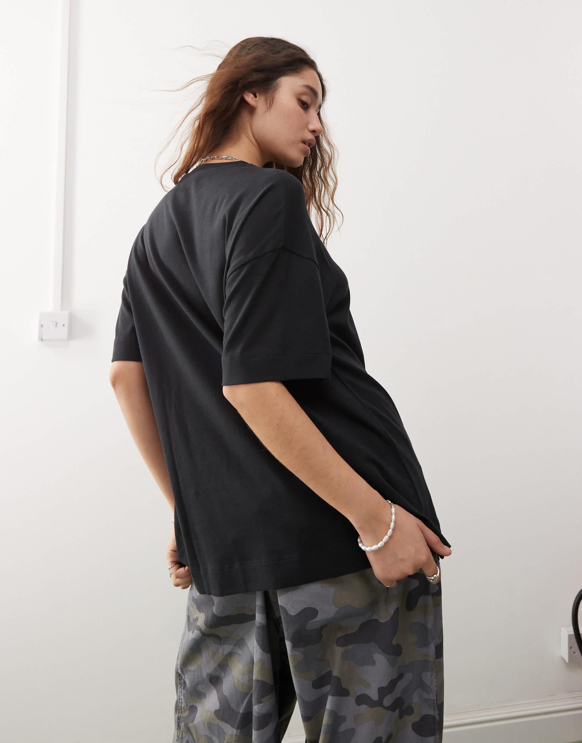 COLLUSION oversized t-shirt in black