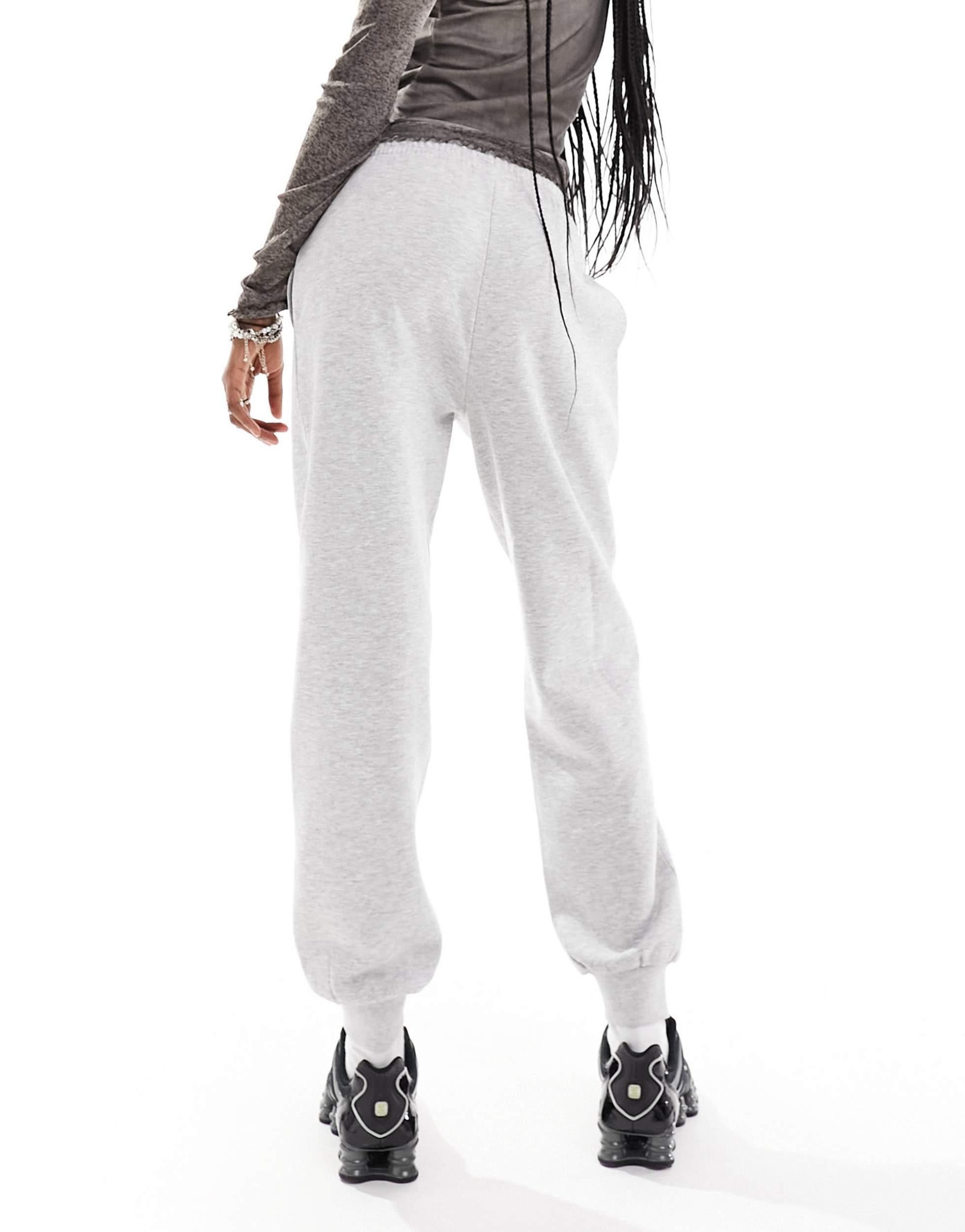 COLLUSION oversized sweatpants in gray