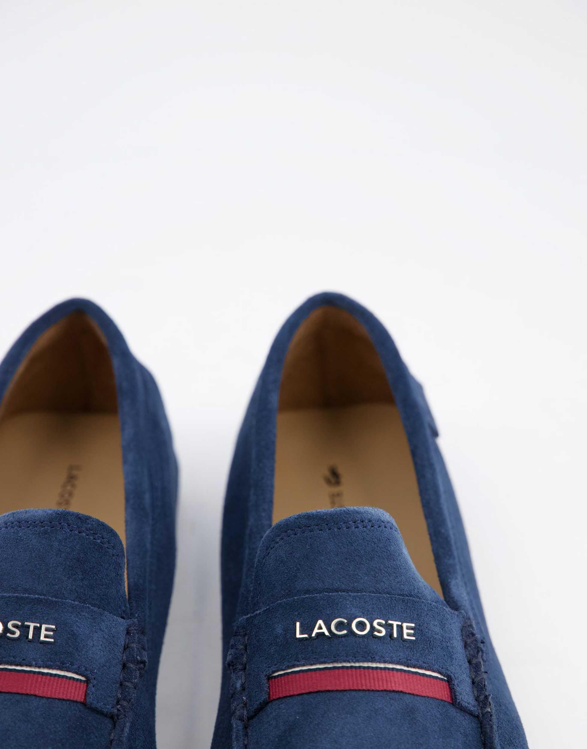 Lacoste plaisance driving shoes in navy