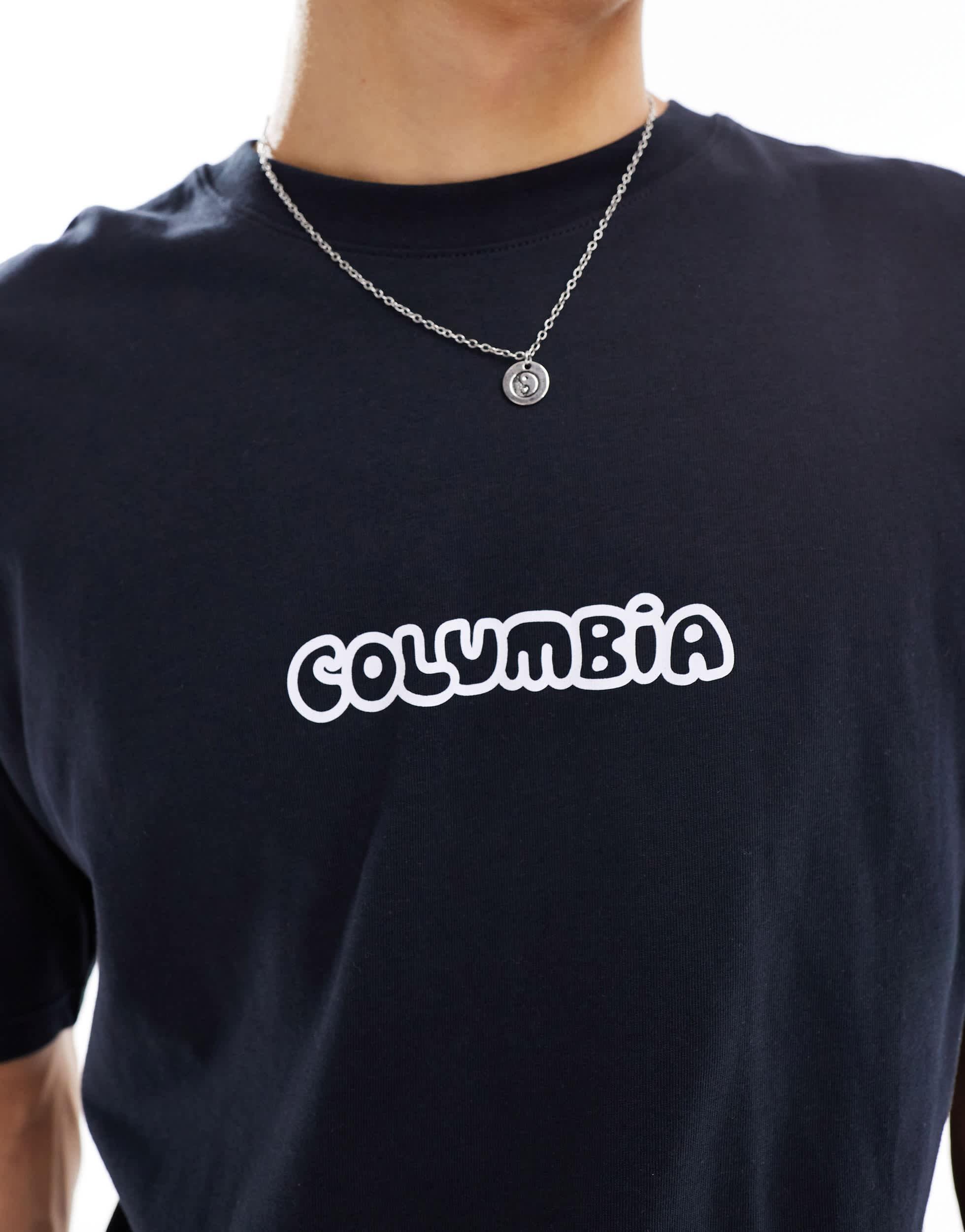 Columbia Hike Happiness II back print t-shirt in black Exclusive at ASOS