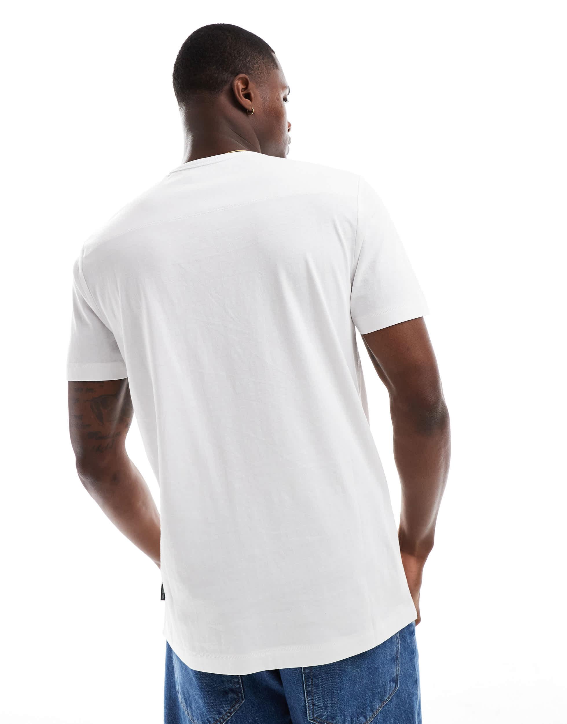 French Connection v-neck t-shirt in white