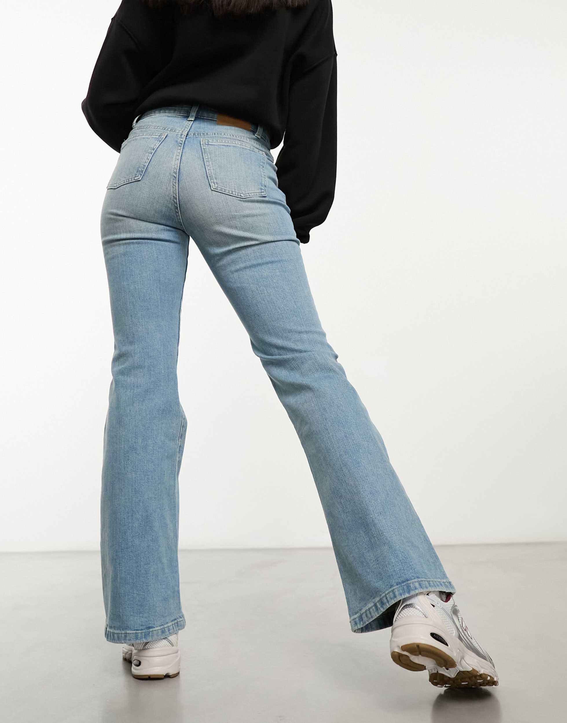 Cotton On flare jeans in retro indigo denim