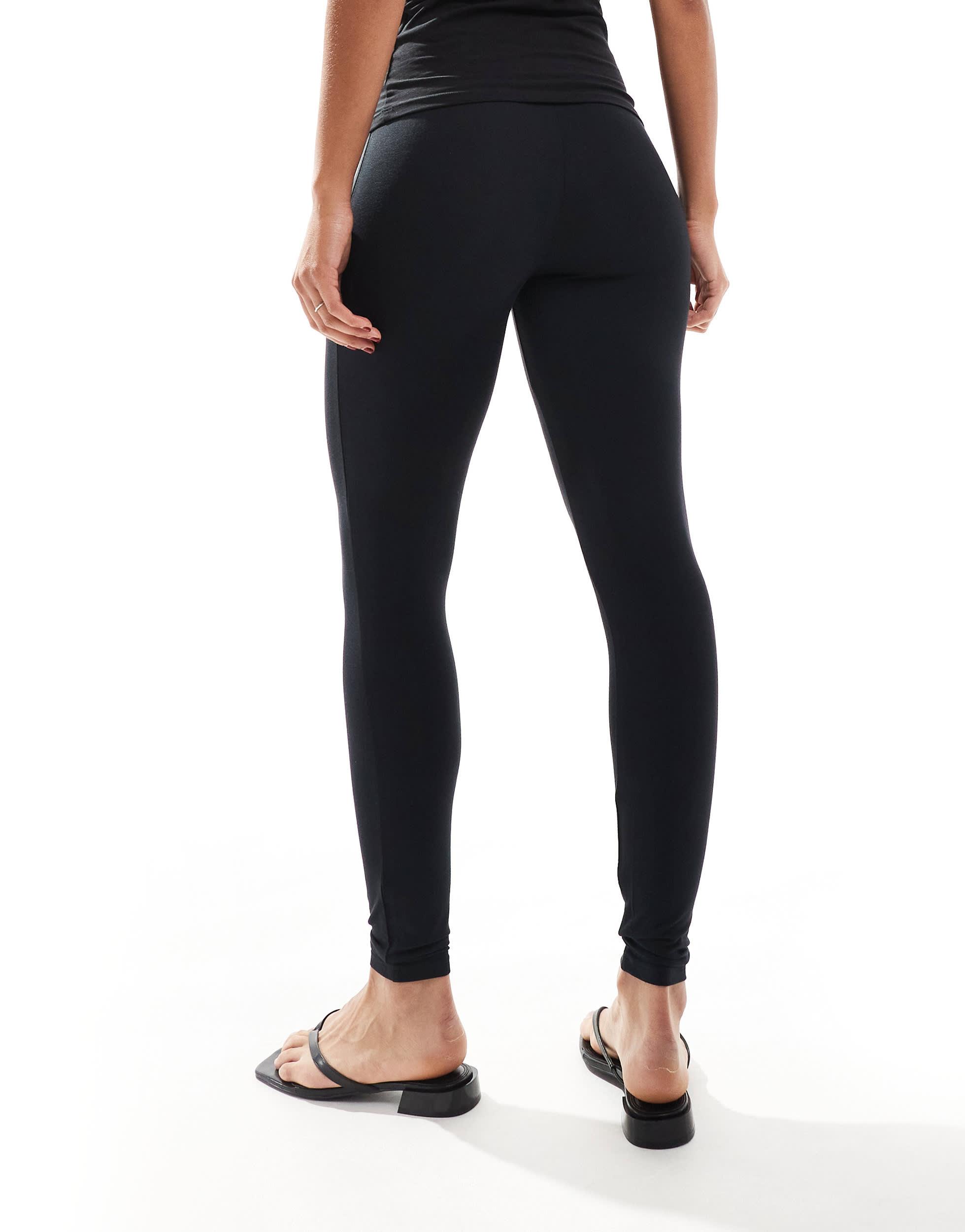 COLLUSION basic leggings in black