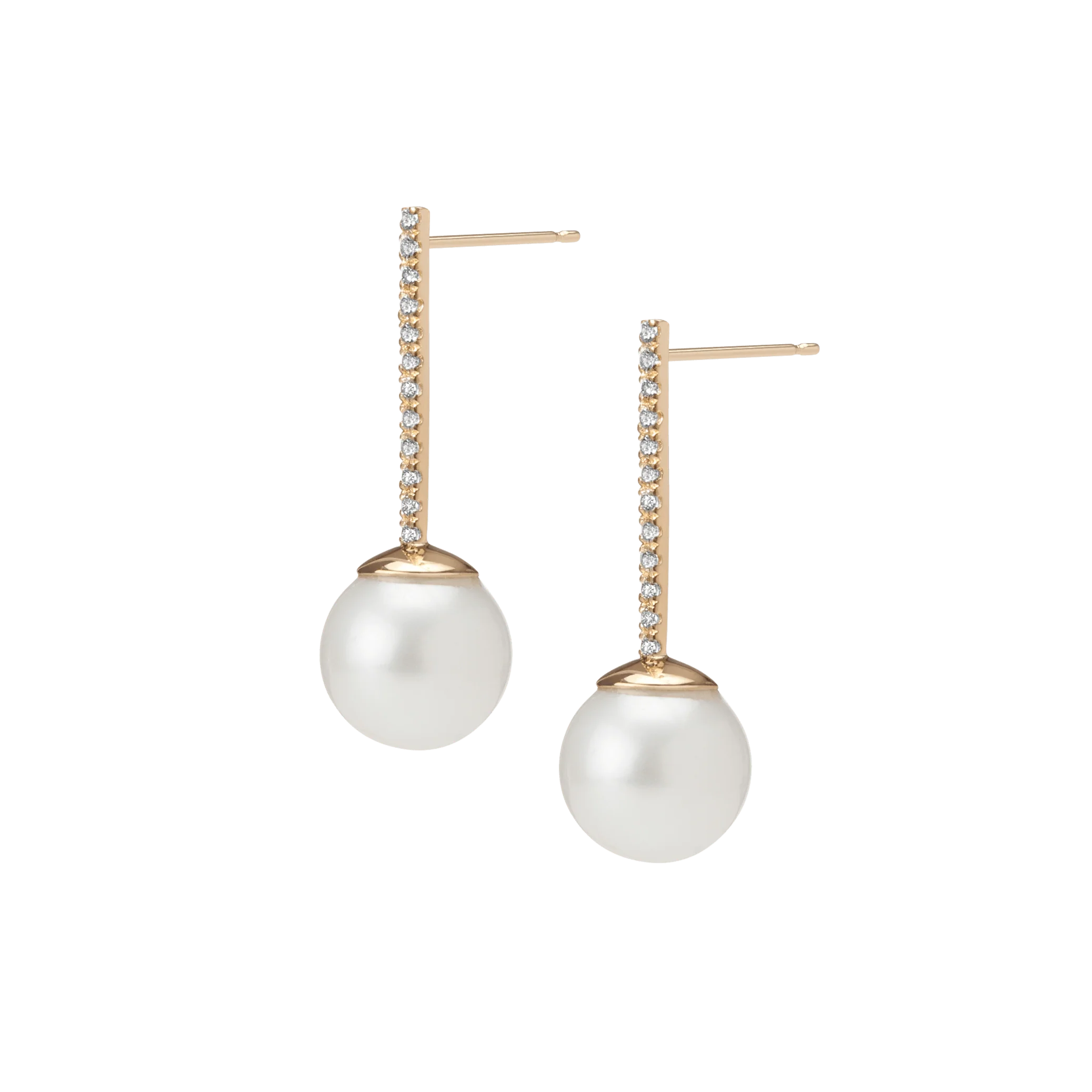 Proud Diamond Pearl Earrings