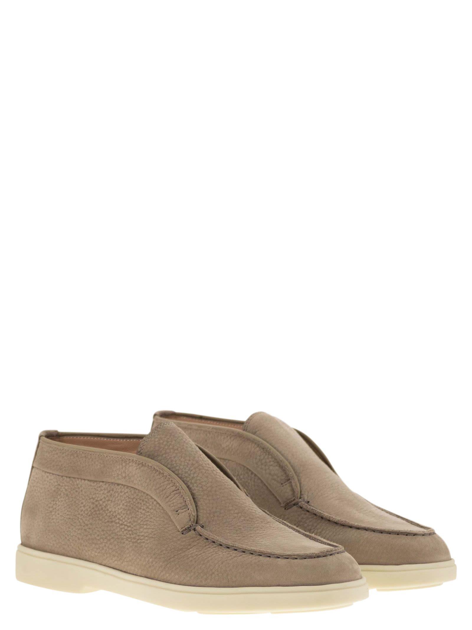 Santoni Desert Boot In Nubuck