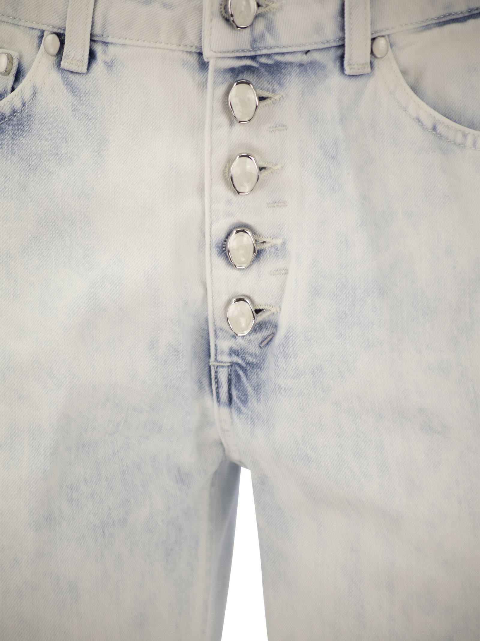 Dondup Koons Loose Jeans With Jewelled Buttons