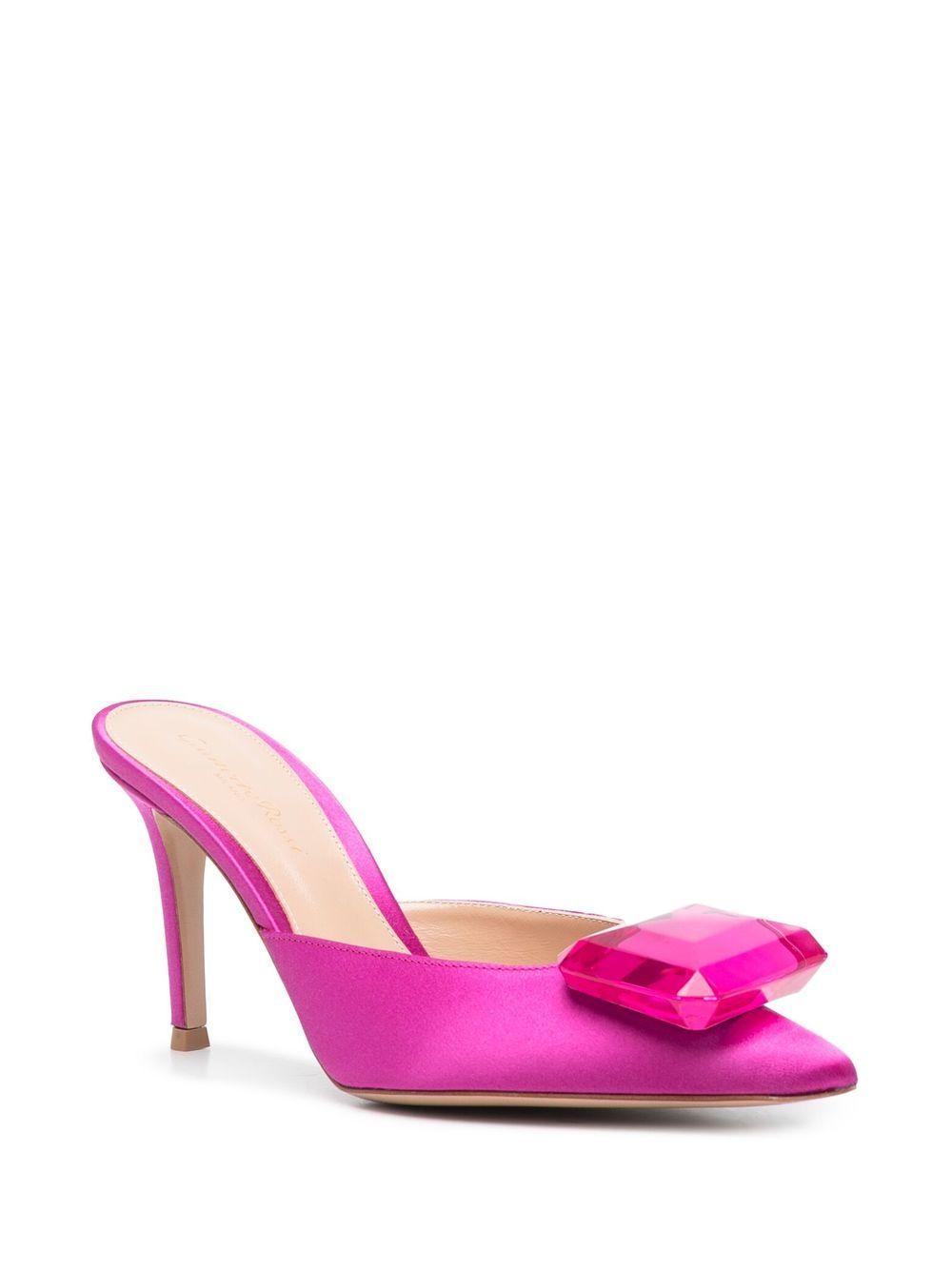 Gianvito Rossi Satin Slingback Pumps