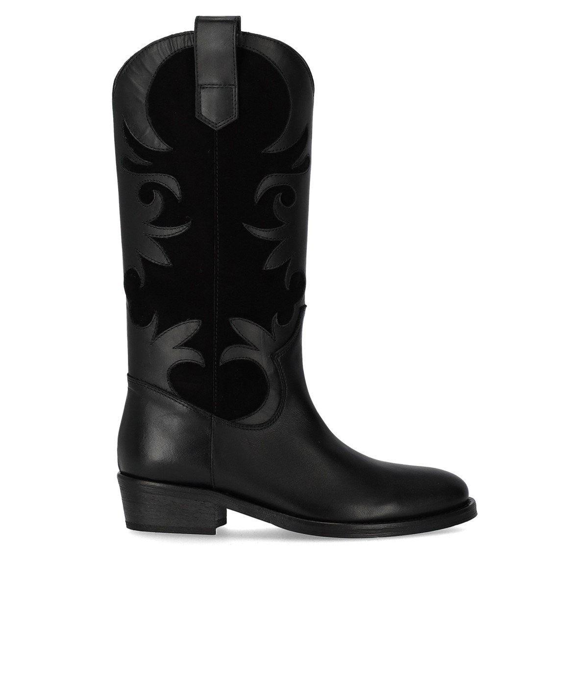 Via Roma 15 Venice Black Texan Boot