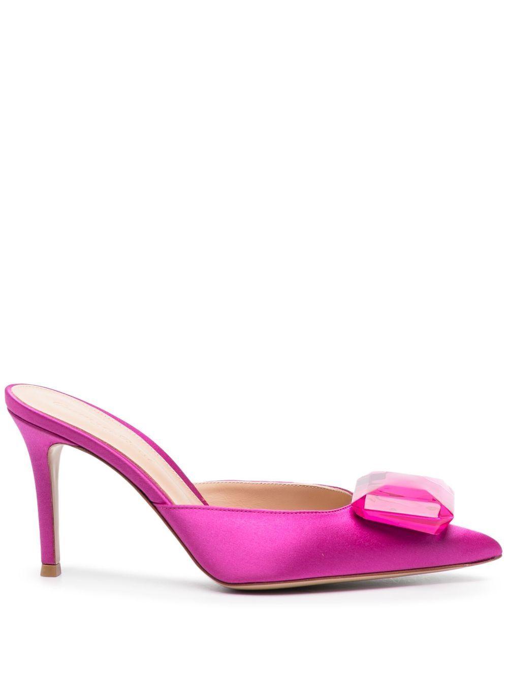 Gianvito Rossi Satin Slingback Pumps