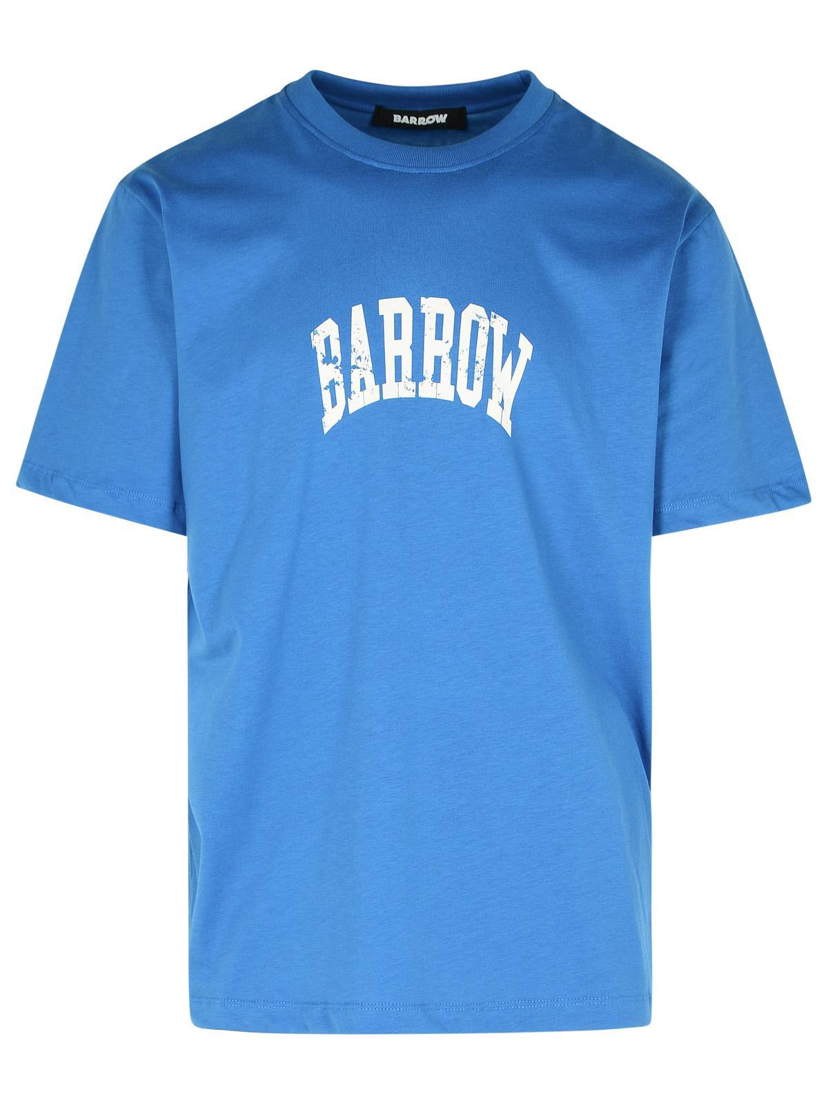 Barrow Blue Cotton T Shirt