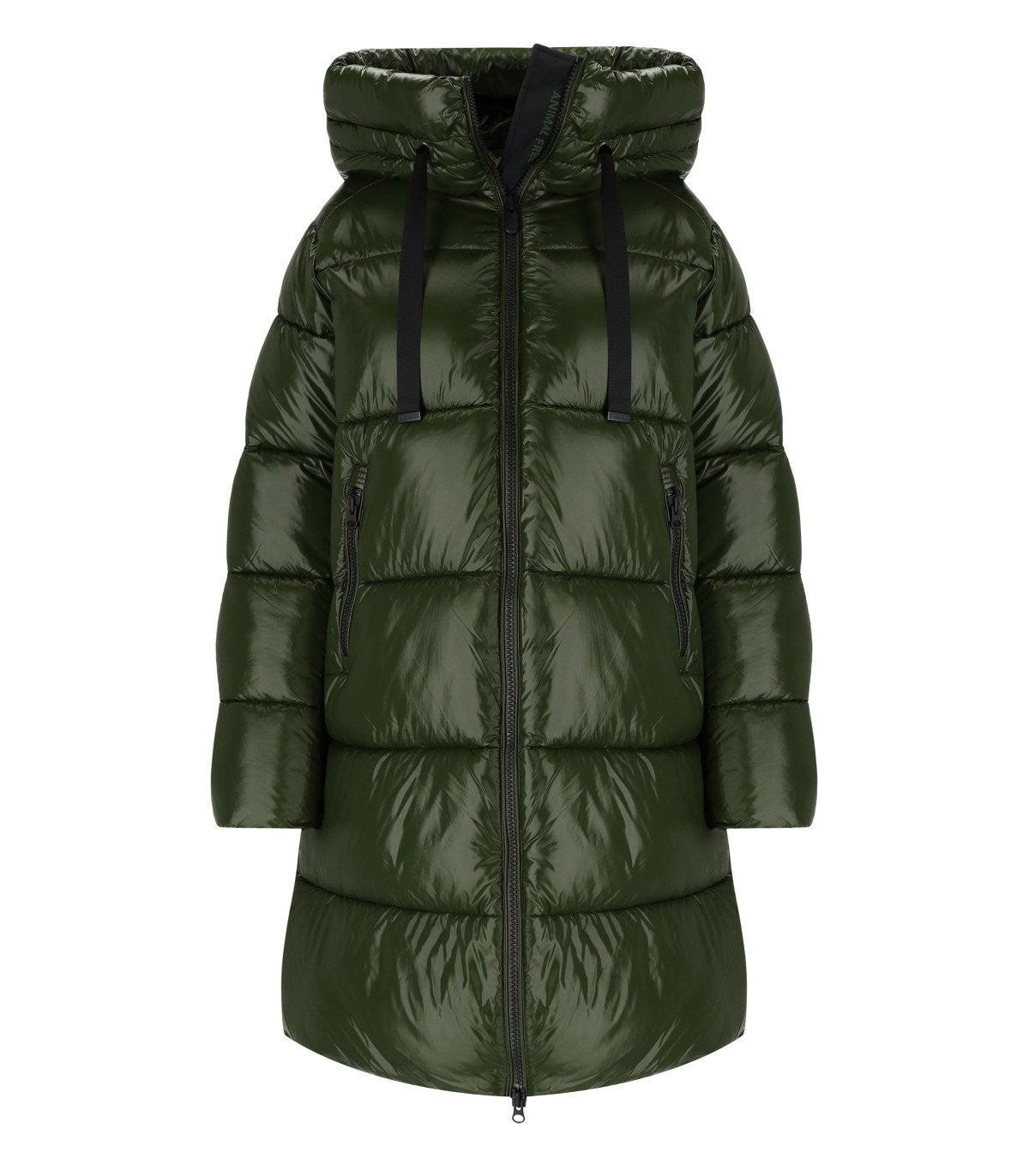 Save The Duck Isabel Green Hooded Padded Coat