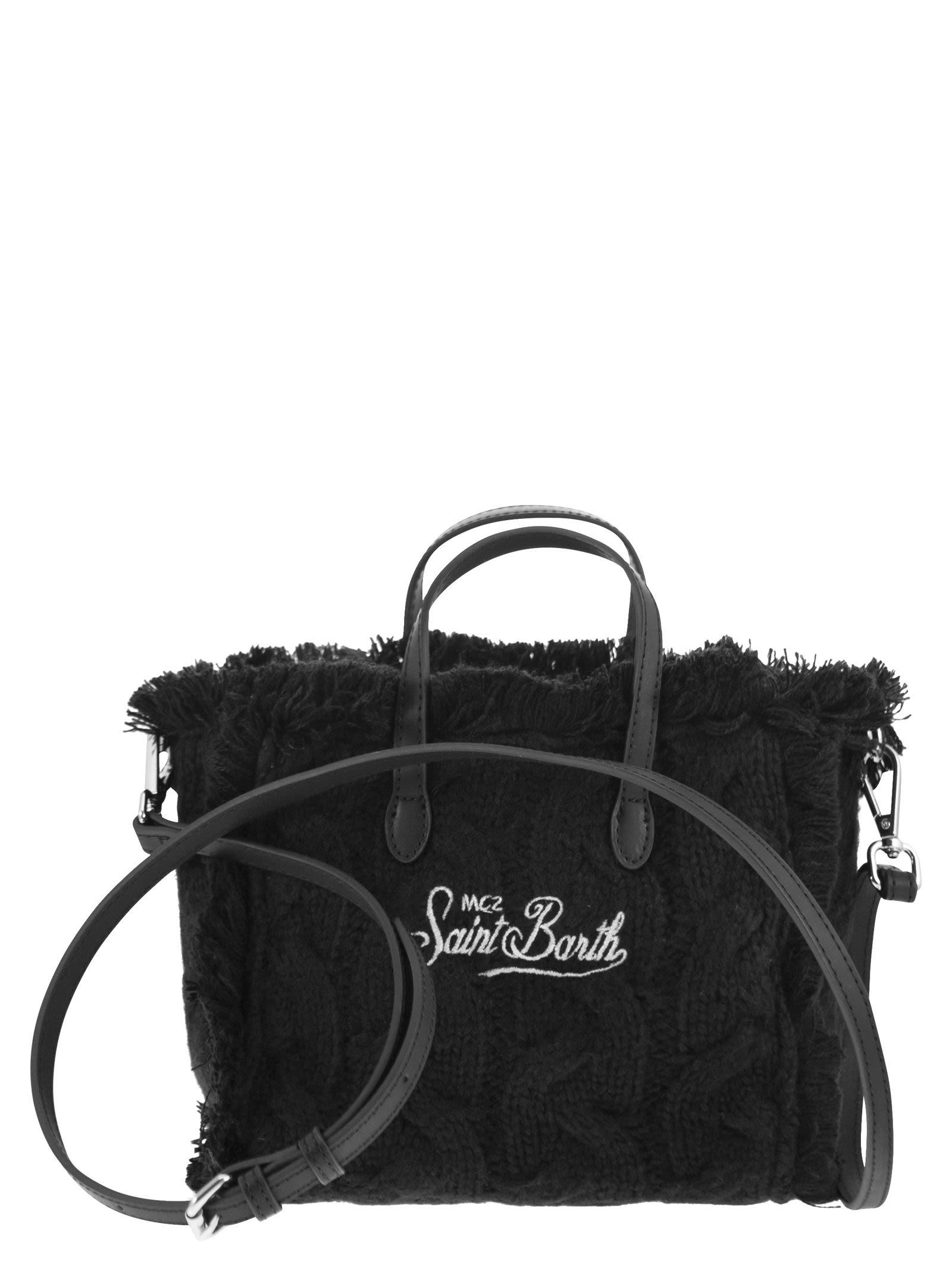 Mc2 Saint Barth Mini Vanity Bag With Bangs And Embroidered Logo