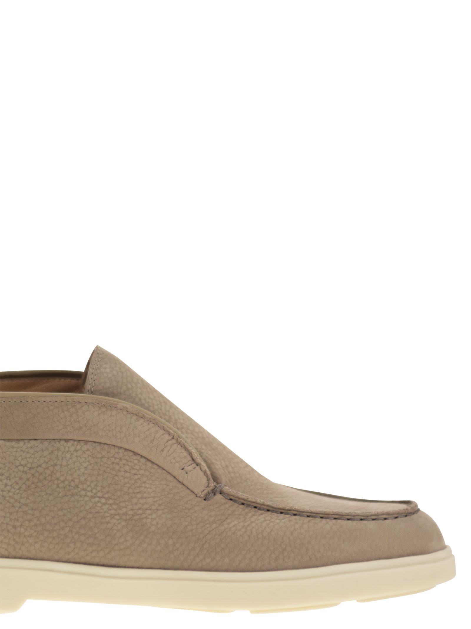 Santoni Desert Boot In Nubuck