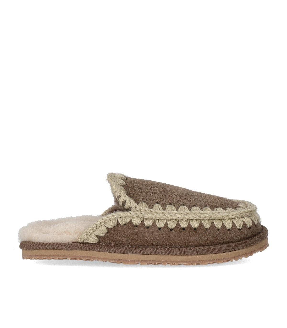 Mou Full Eskimo Stitch Elephant Grey Slipper