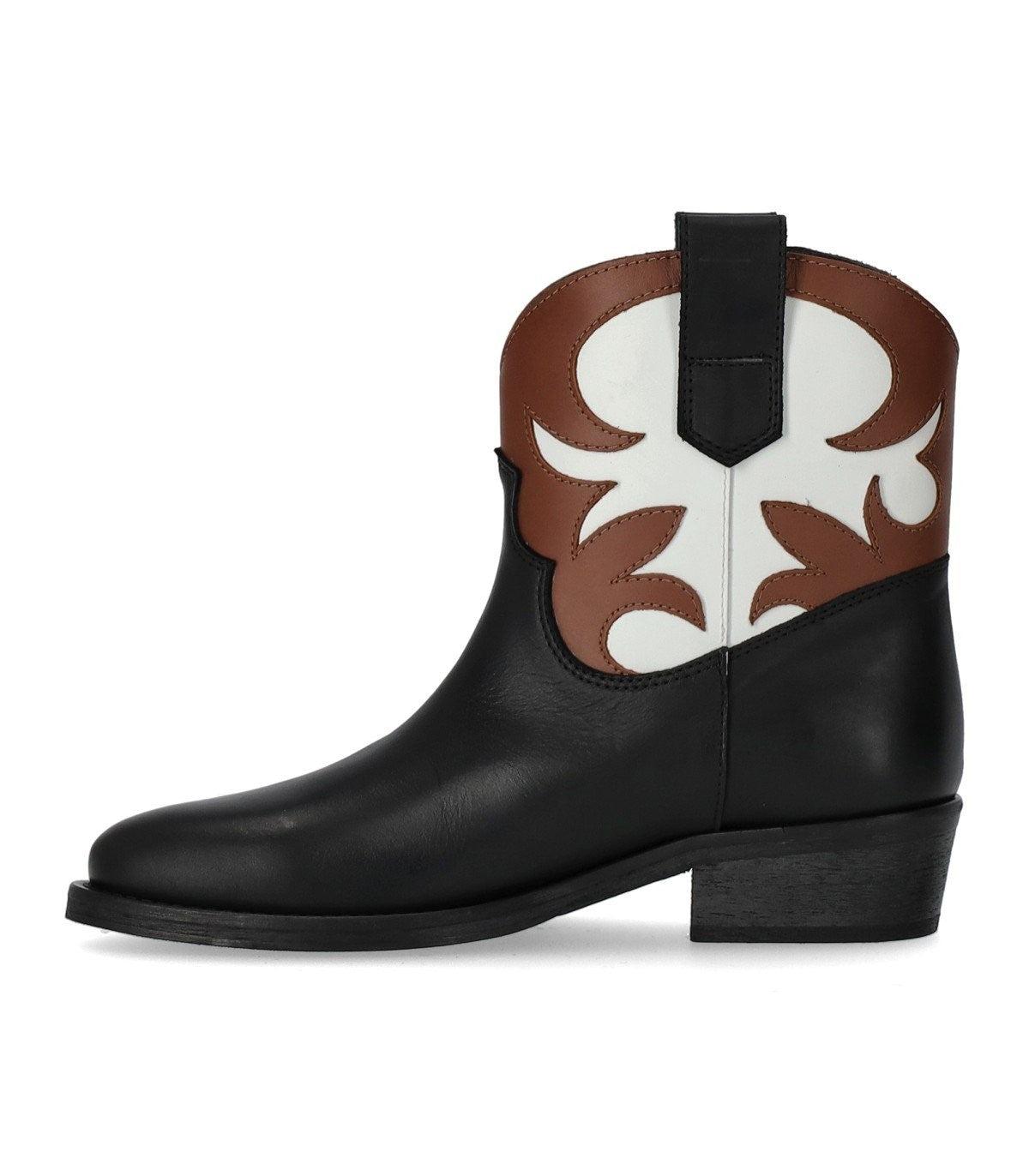 Via Roma 15 Malibu' Santa Monica Tricolor Texan Bootie