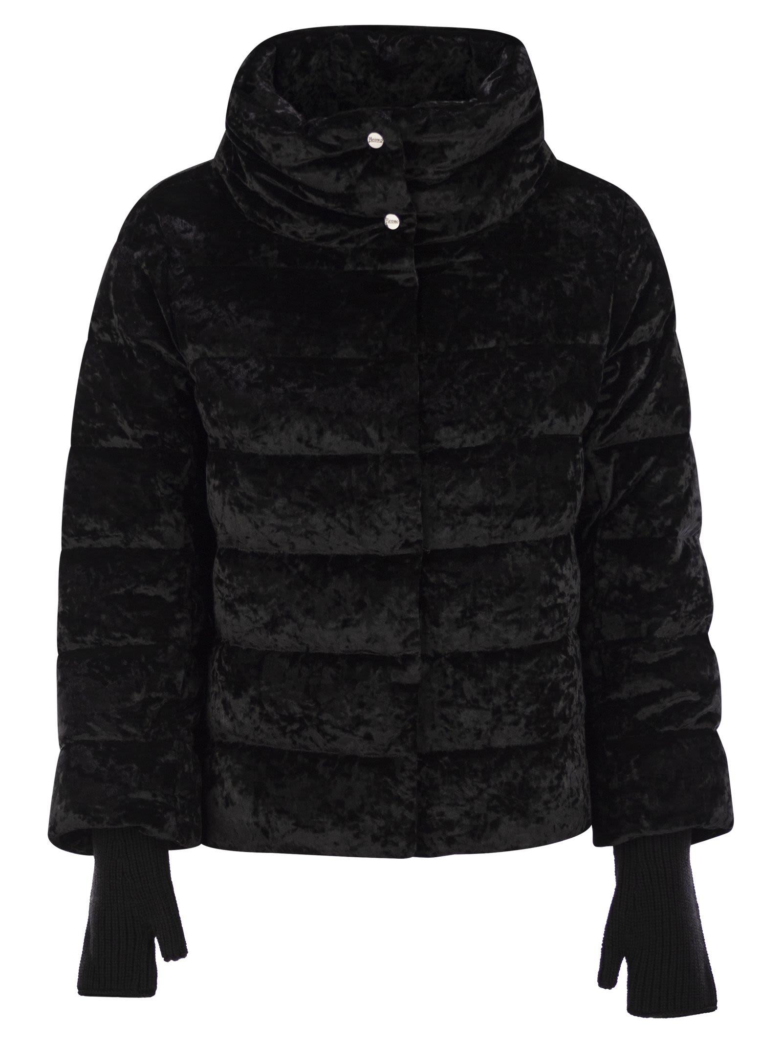 Herno Stretch Velvet Down Jacket