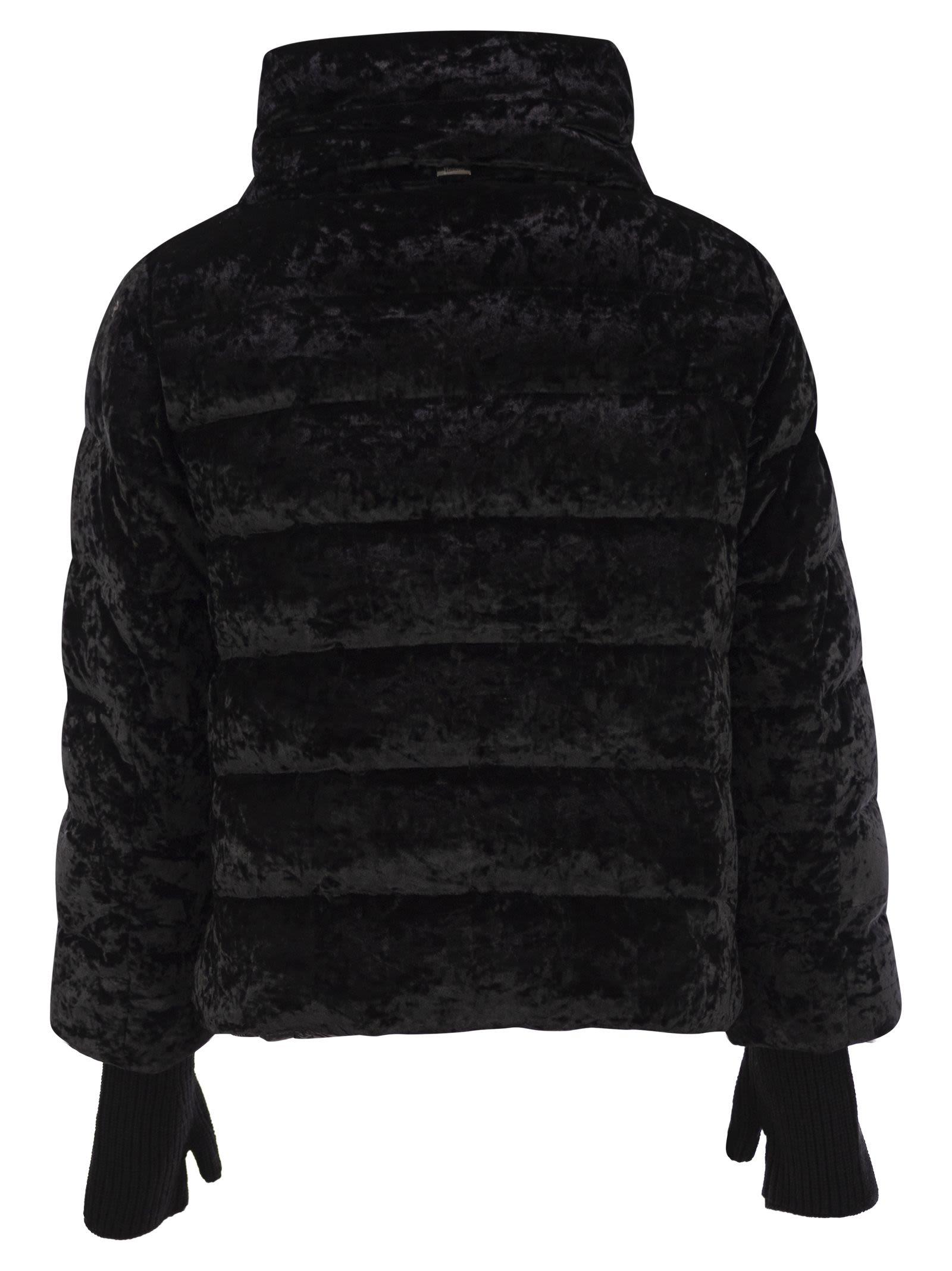 Herno Stretch Velvet Down Jacket