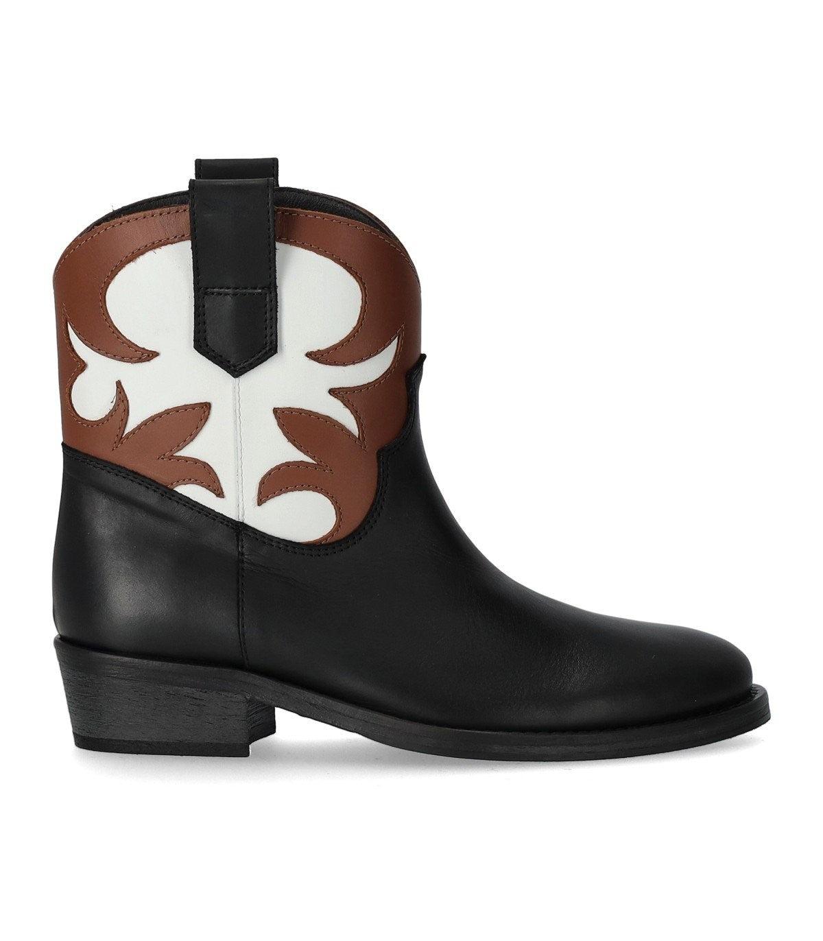 Via Roma 15 Malibu' Santa Monica Tricolor Texan Bootie