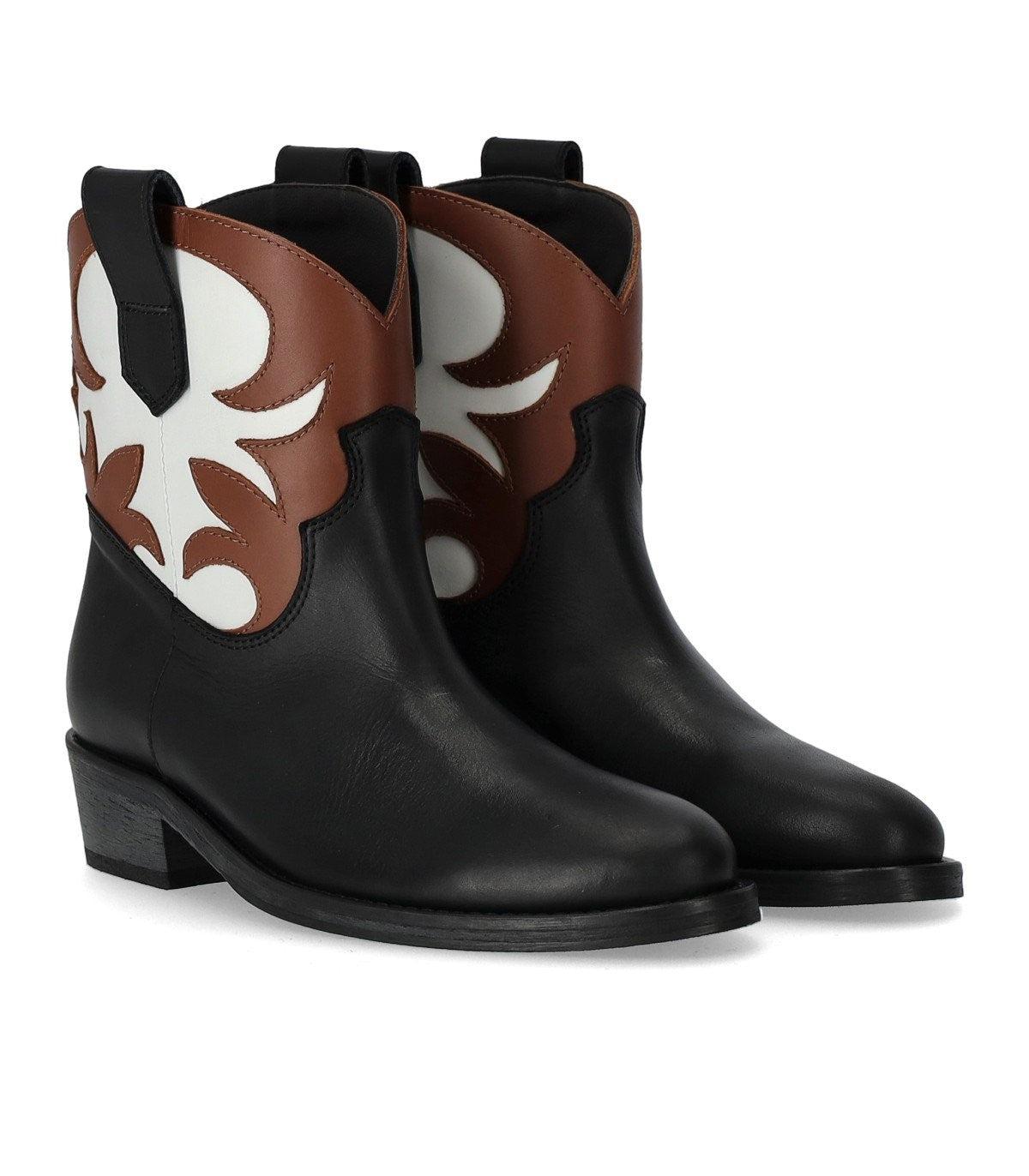 Via Roma 15 Malibu' Santa Monica Tricolor Texan Bootie