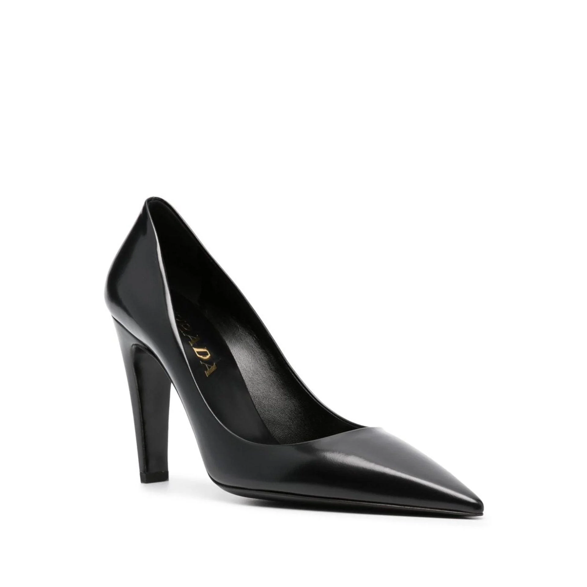 Prada Woman Black Leather Pumps