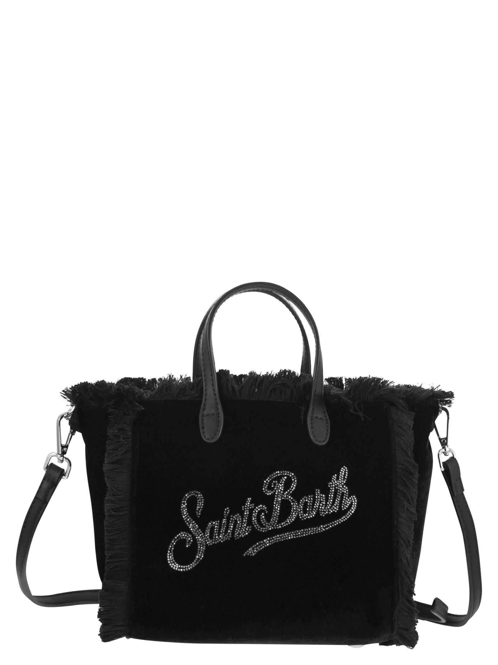 Mc2 Saint Barth Mini Vanity Bag With Bangs And Rhinestone Logo