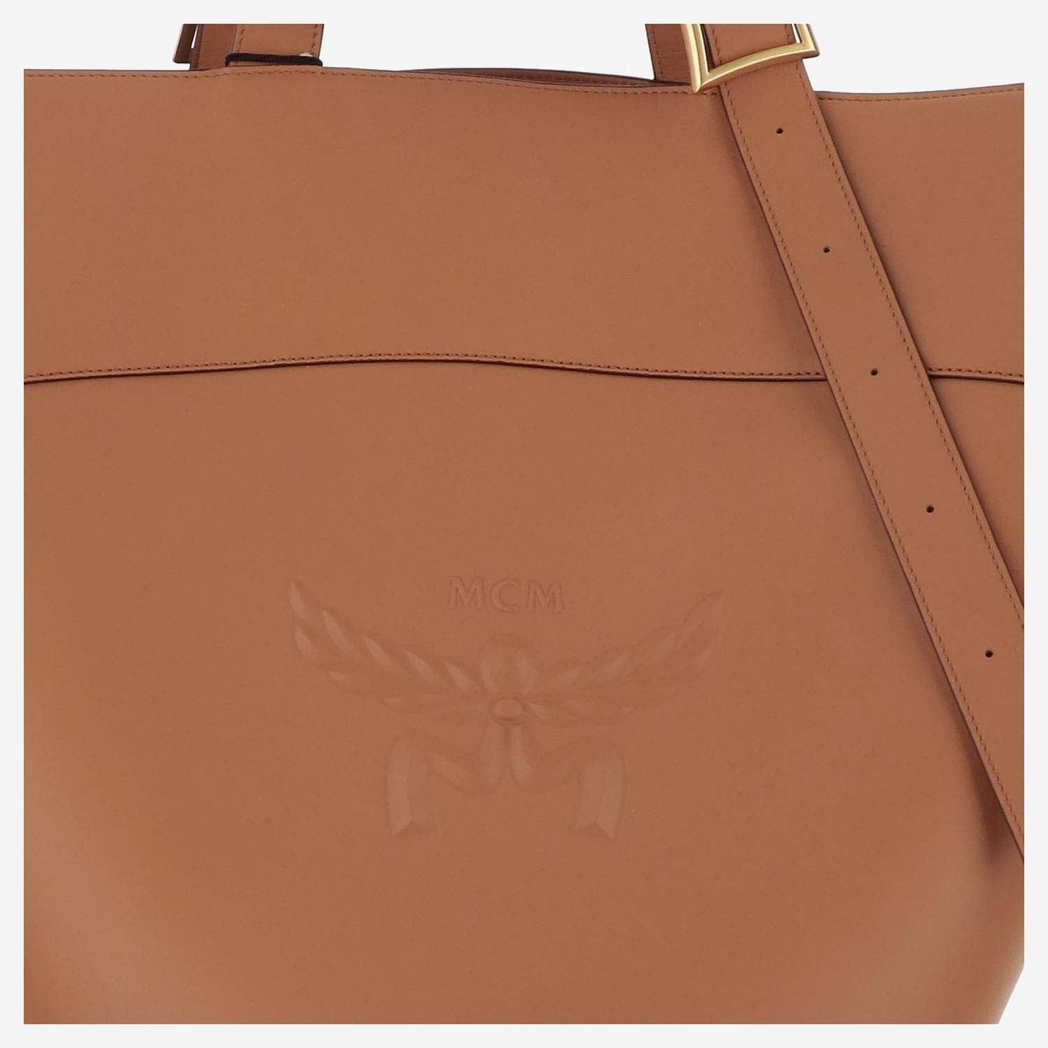 Mcm Himmel Leather Shoulder Bag