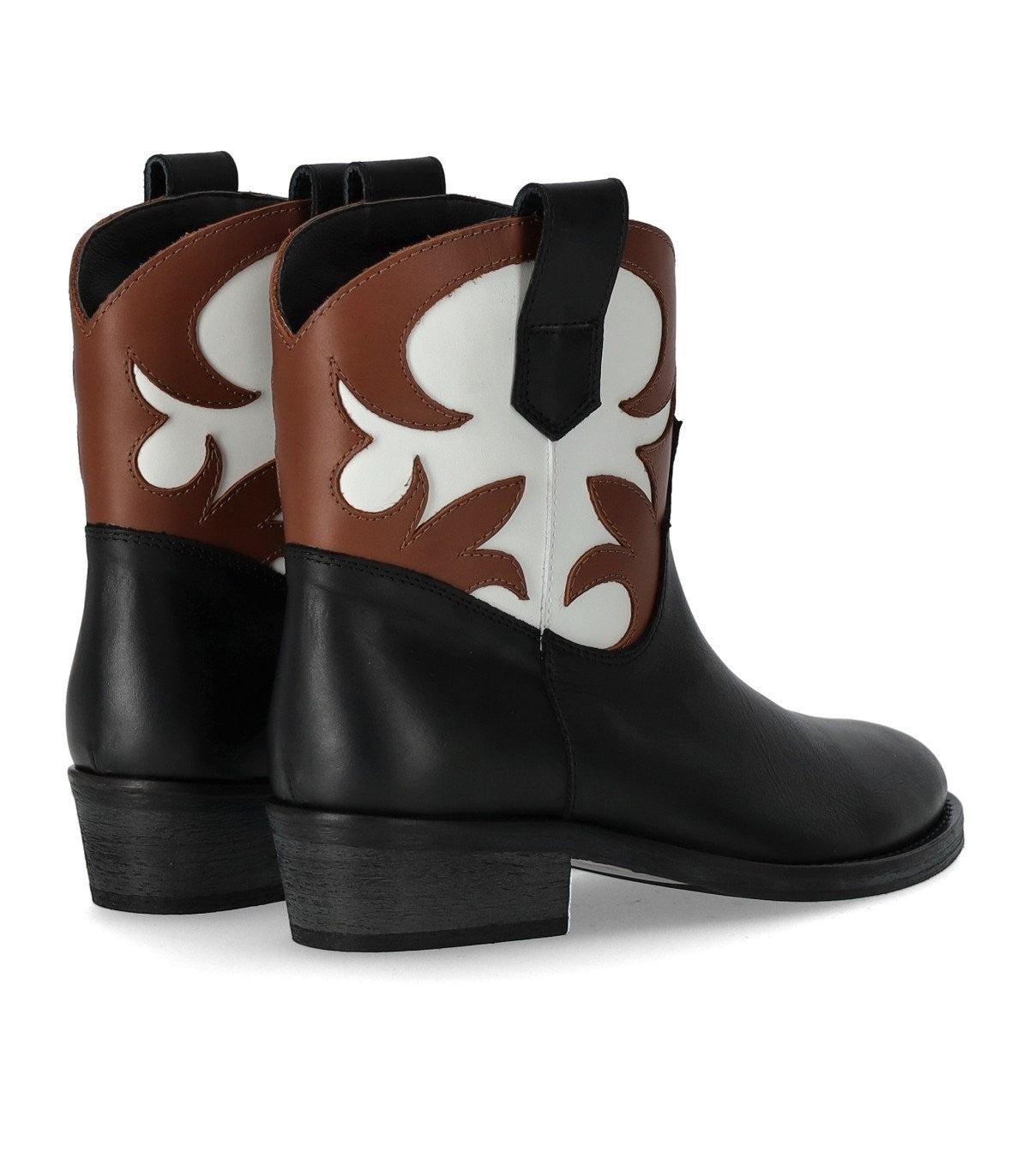 Via Roma 15 Malibu' Santa Monica Tricolor Texan Bootie