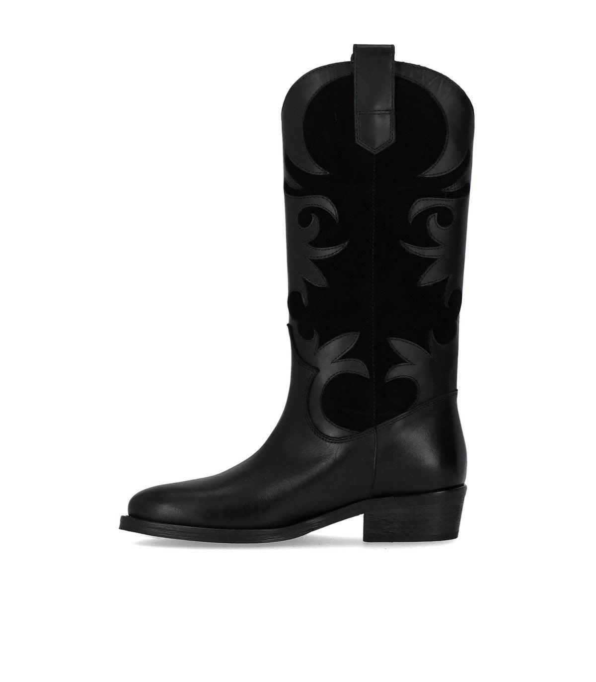 Via Roma 15 Venice Black Texan Boot