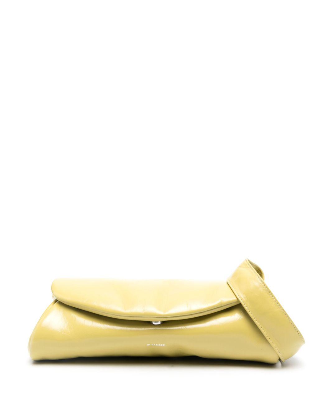 Jil Sander Fashion Cannolo Padded Large Leather Shoulder Bag