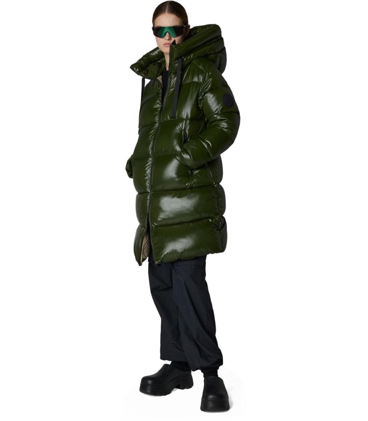 Save The Duck Isabel Green Hooded Padded Coat