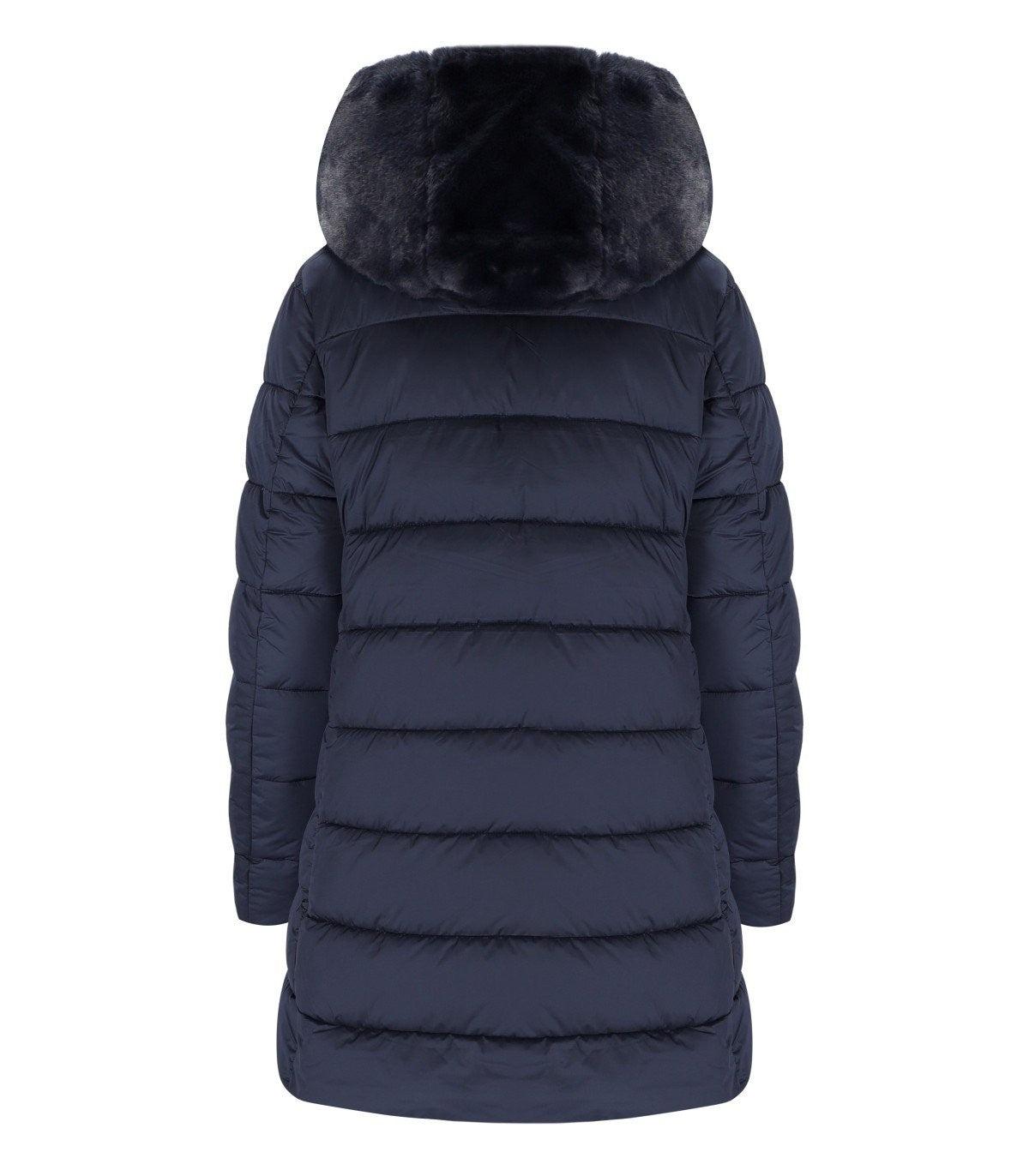 Save The Duck Matilda Blue Hooded Padded Jacket