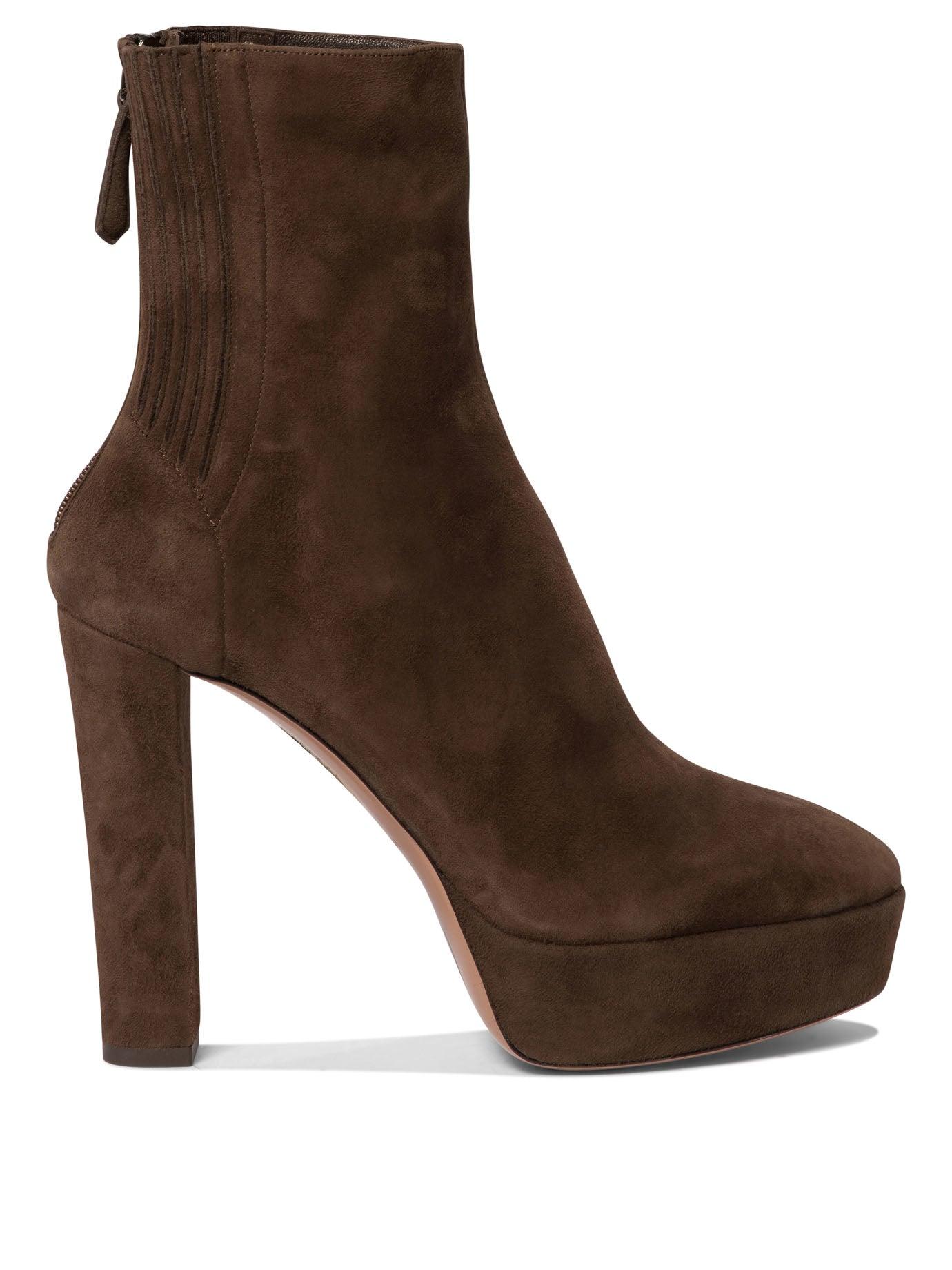 Aquazzura "Saint Honorè Plateau 120" Ankle Boots